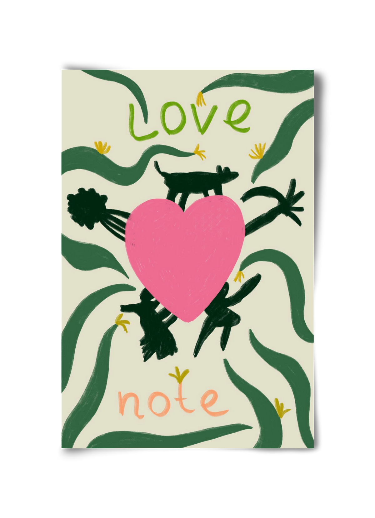 LOVE NOTE, 30x45 cm, Keret nélkül