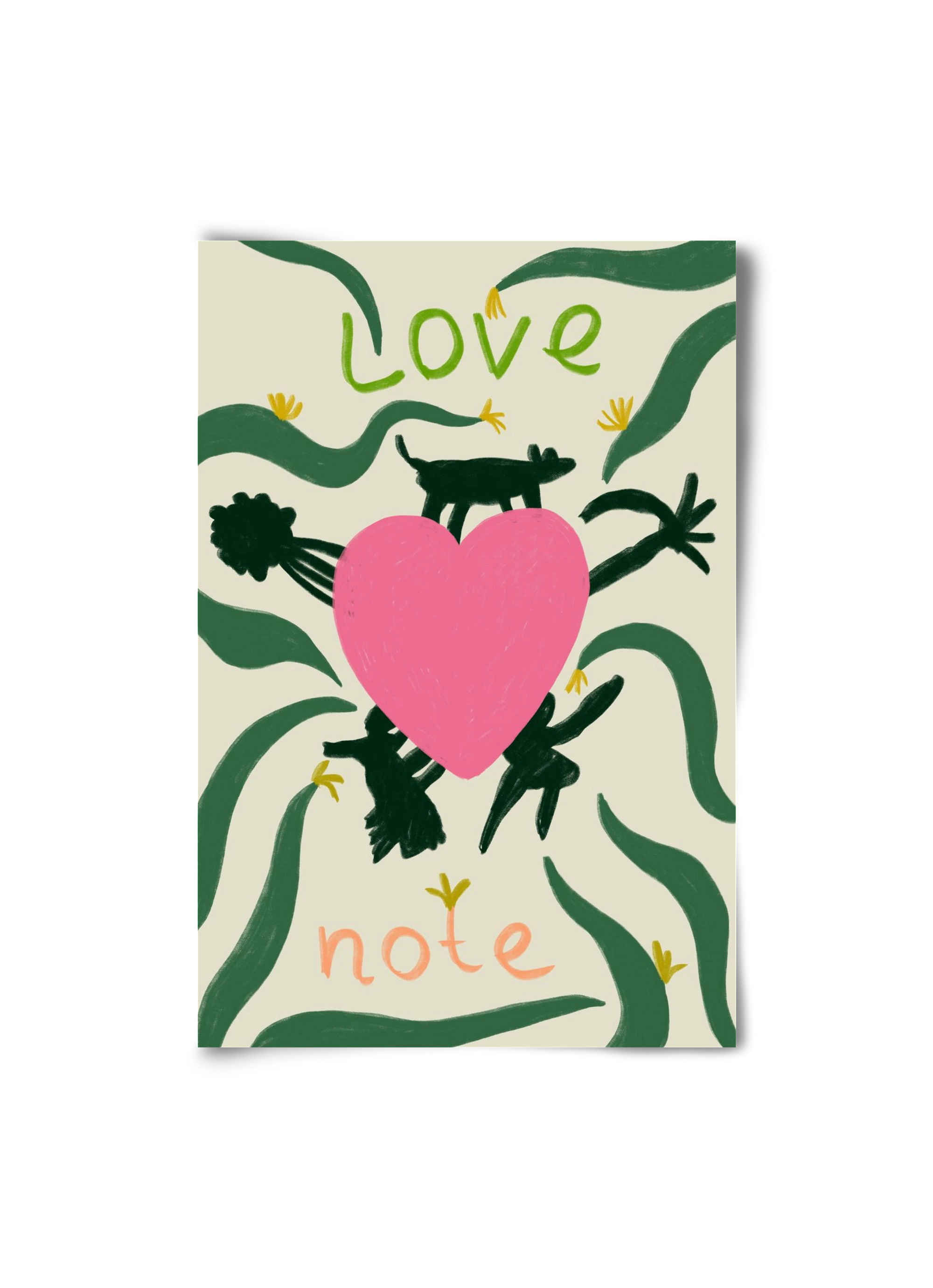 LOVE NOTE, 20x30 cm, Keret nélkül