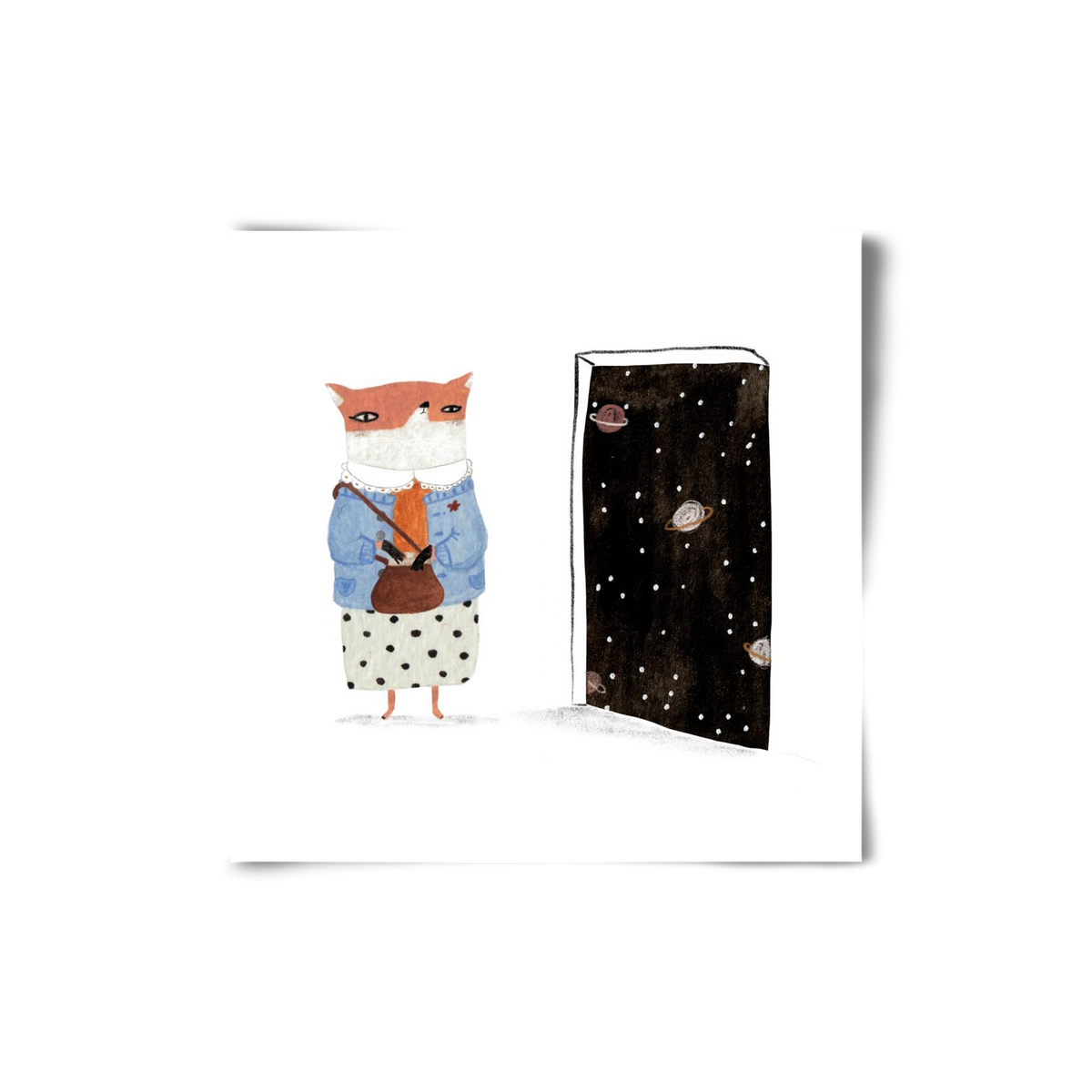 Róka néni és az Univerzum, 20x20 cm, Keret nélkül