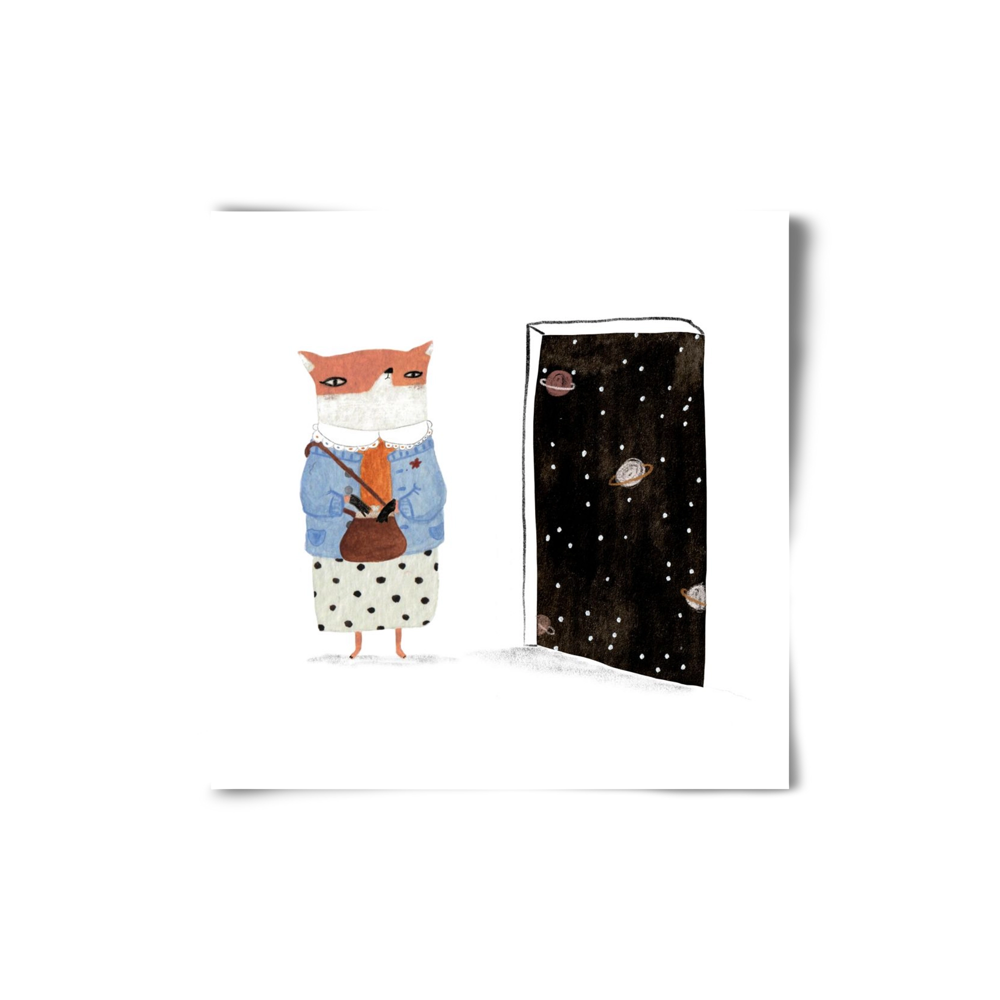 Róka néni és az Univerzum, 20x20 cm, Keret nélkül