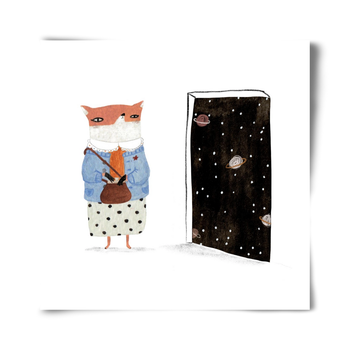 Róka néni és az Univerzum, 40x40 cm, Keret nélkül