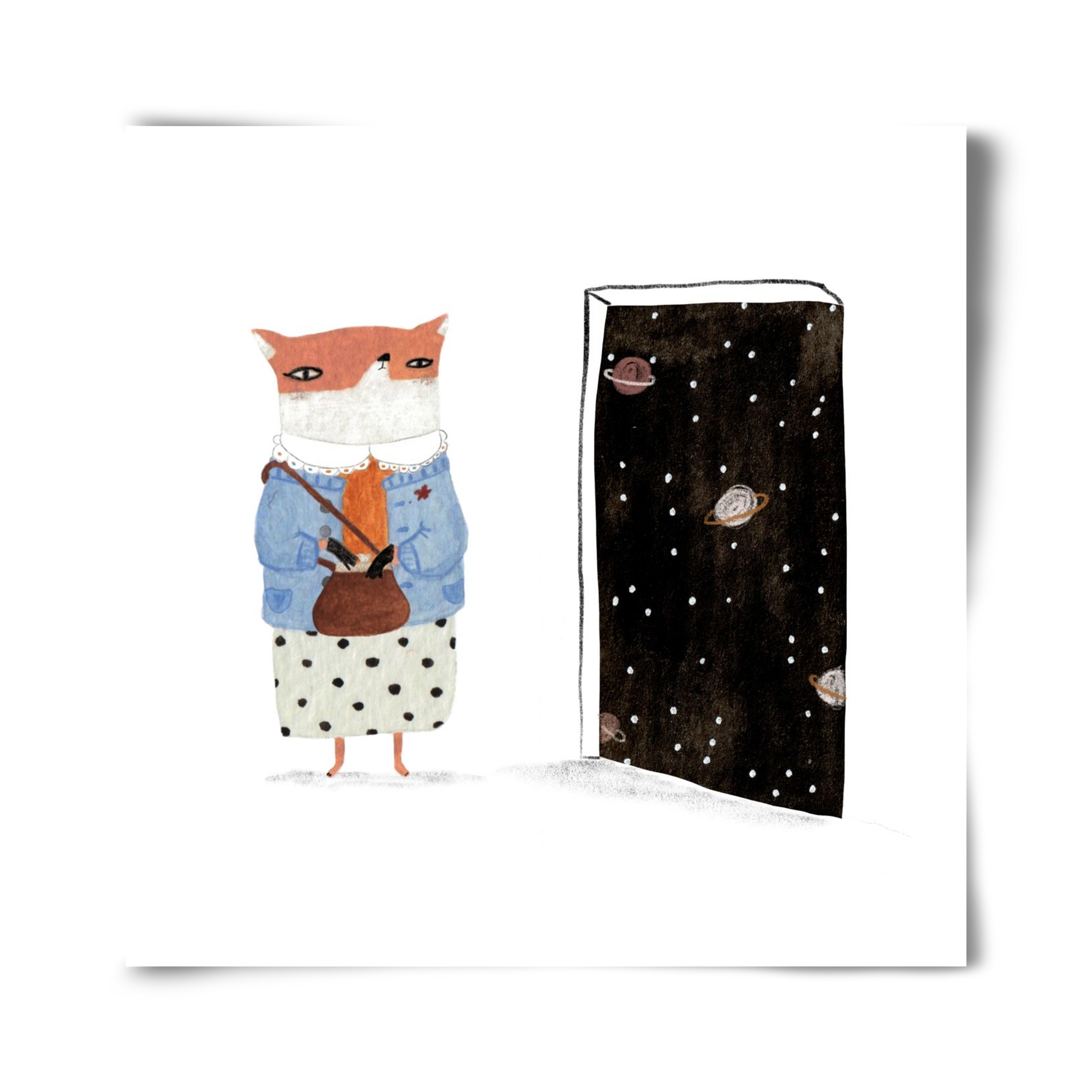 Róka néni és az Univerzum, 40x40 cm, Keret nélkül