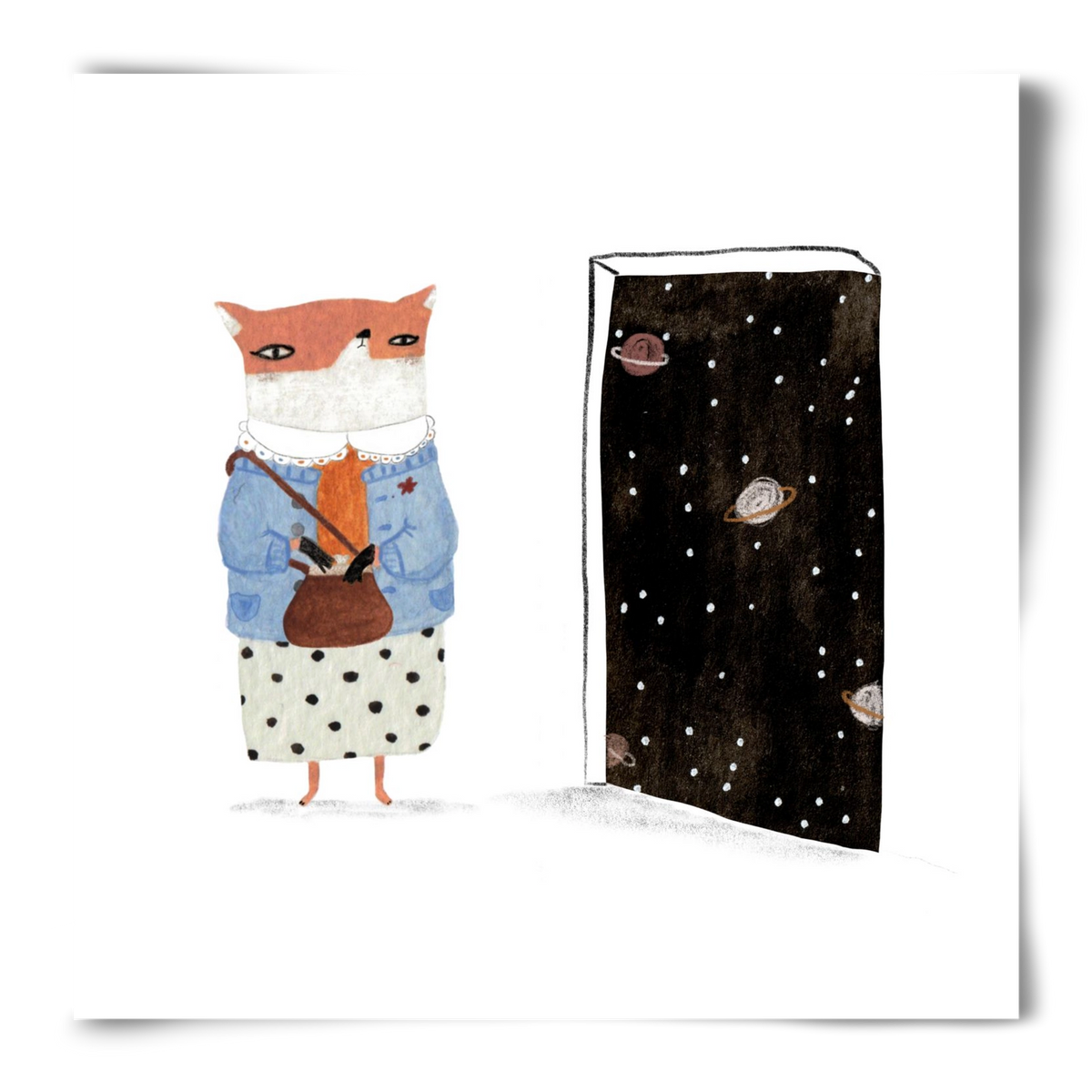 Róka néni és az Univerzum, 50x50 cm, Keret nélkül