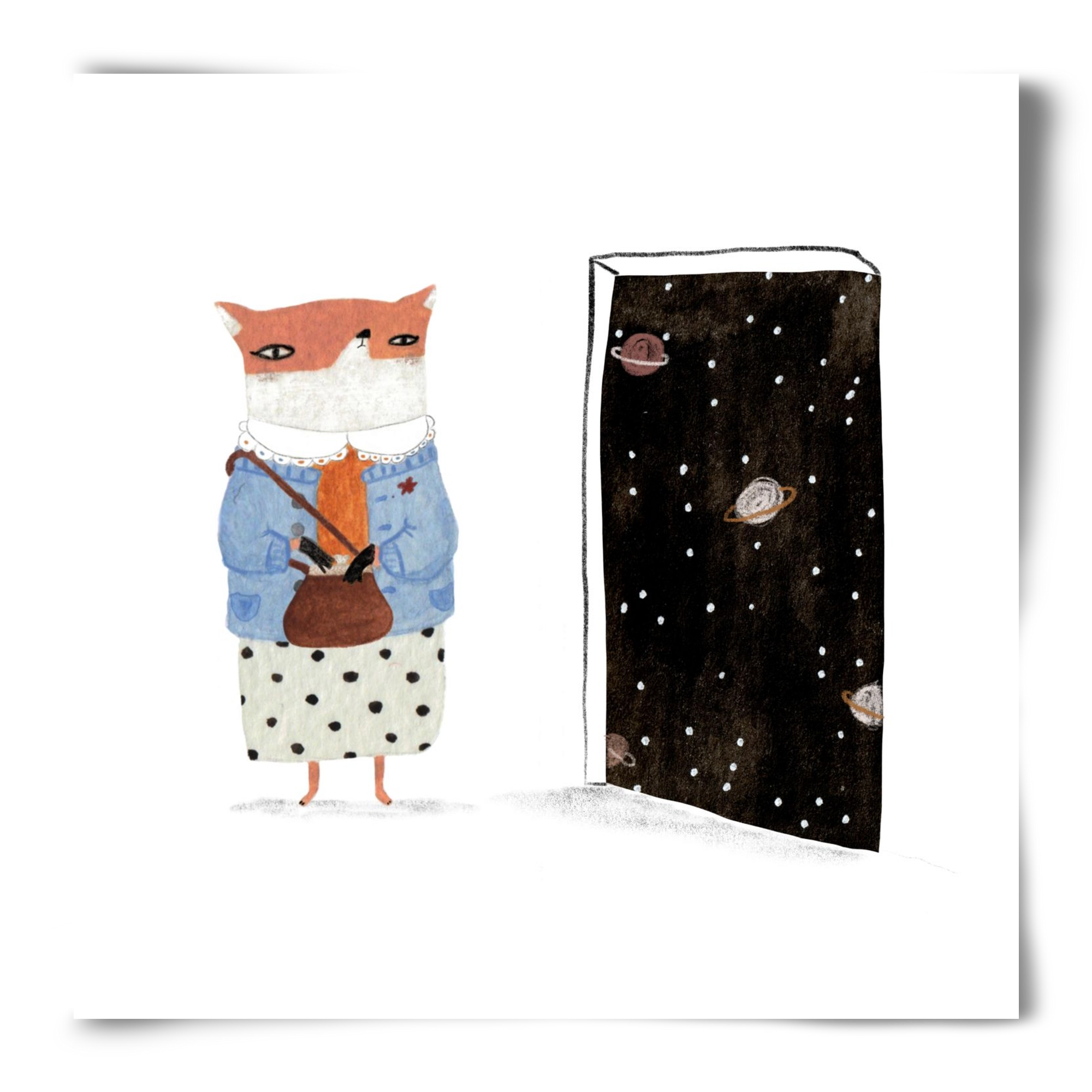 Róka néni és az Univerzum, 50x50 cm, Keret nélkül