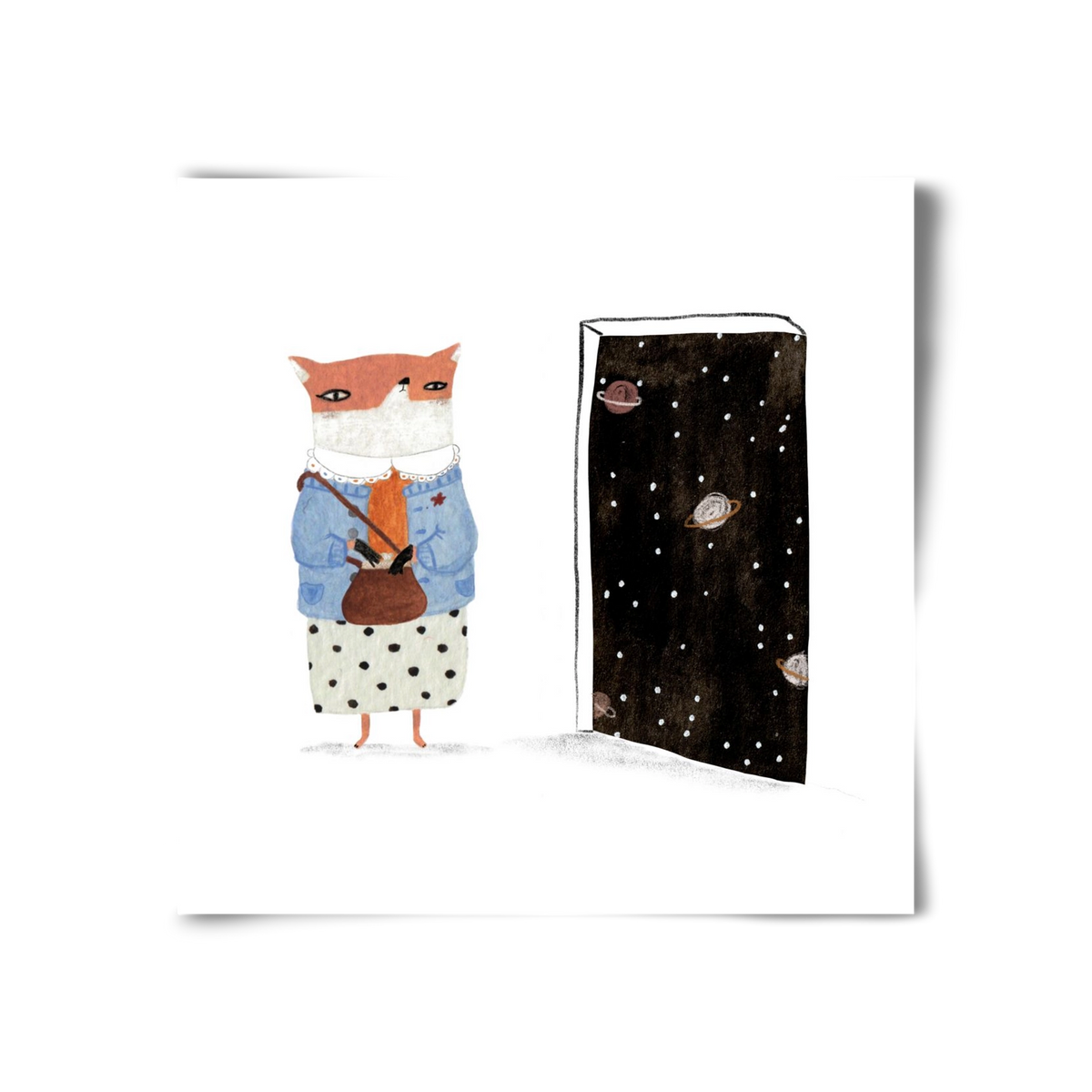 Róka néni és az Univerzum, 30x30 cm, Keret nélkül