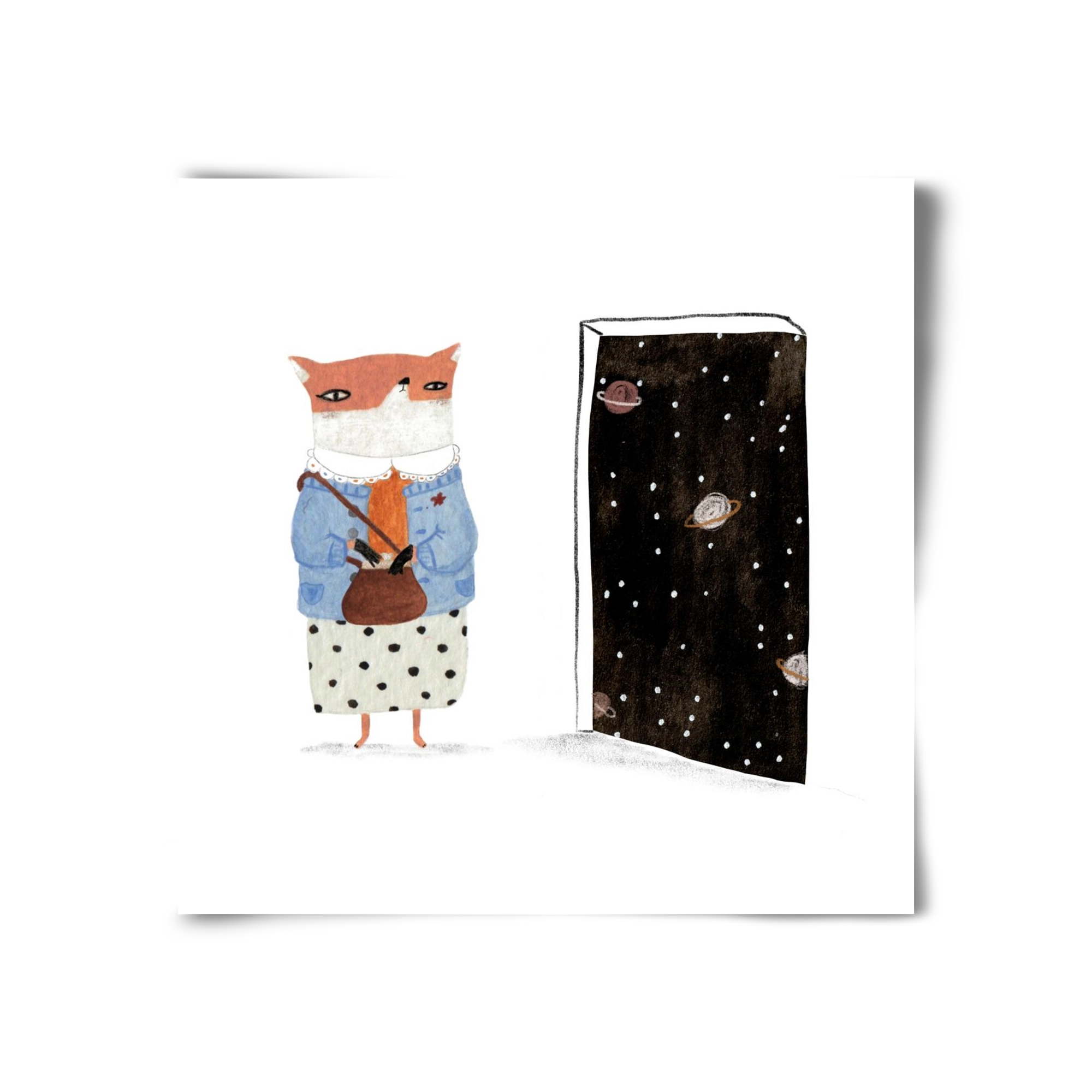 Róka néni és az Univerzum, 30x30 cm, Keret nélkül