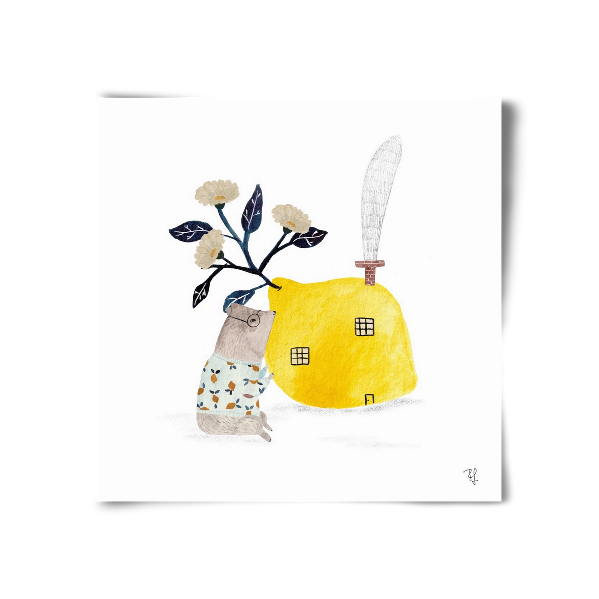 A citromház, 30x30 cm, Keret nélkül