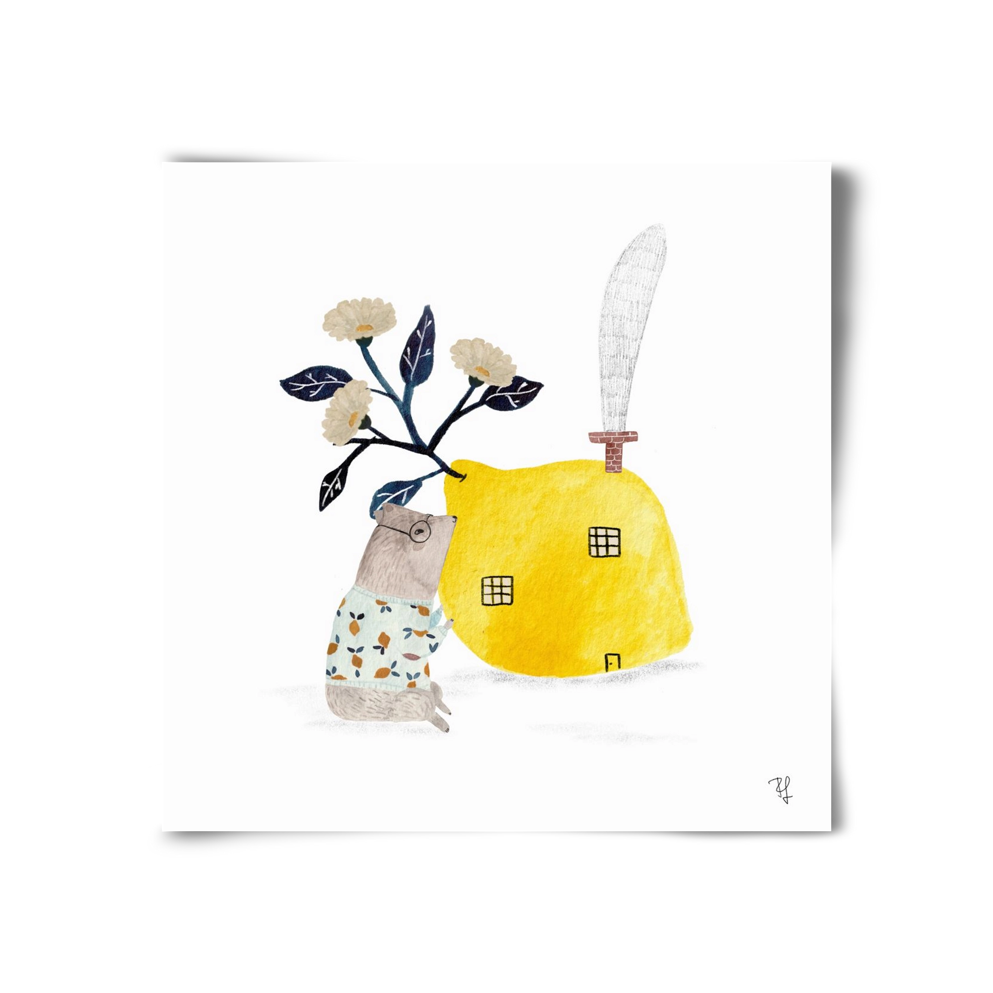 A citromház, 30x30 cm, Keret nélkül