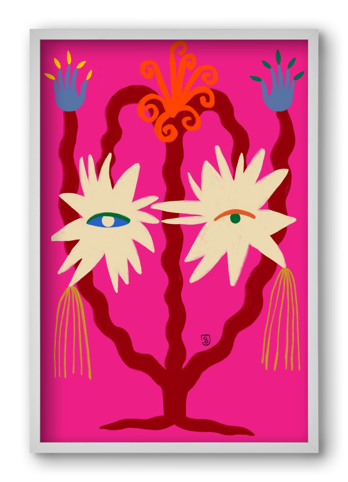 LOOKING FORWARD, 40x60 cm (40x60 cm), Fehér keret