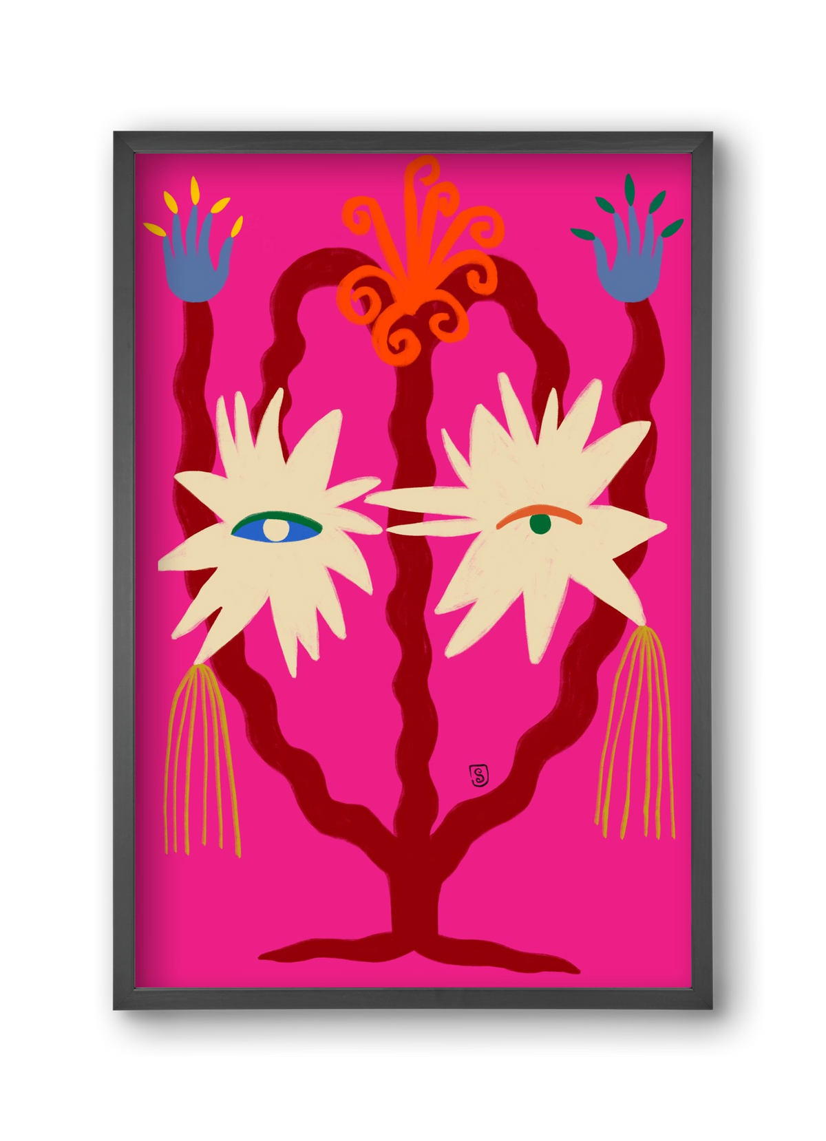 LOOKING FORWARD, 30x45 cm (30x45 cm), Fekete keret