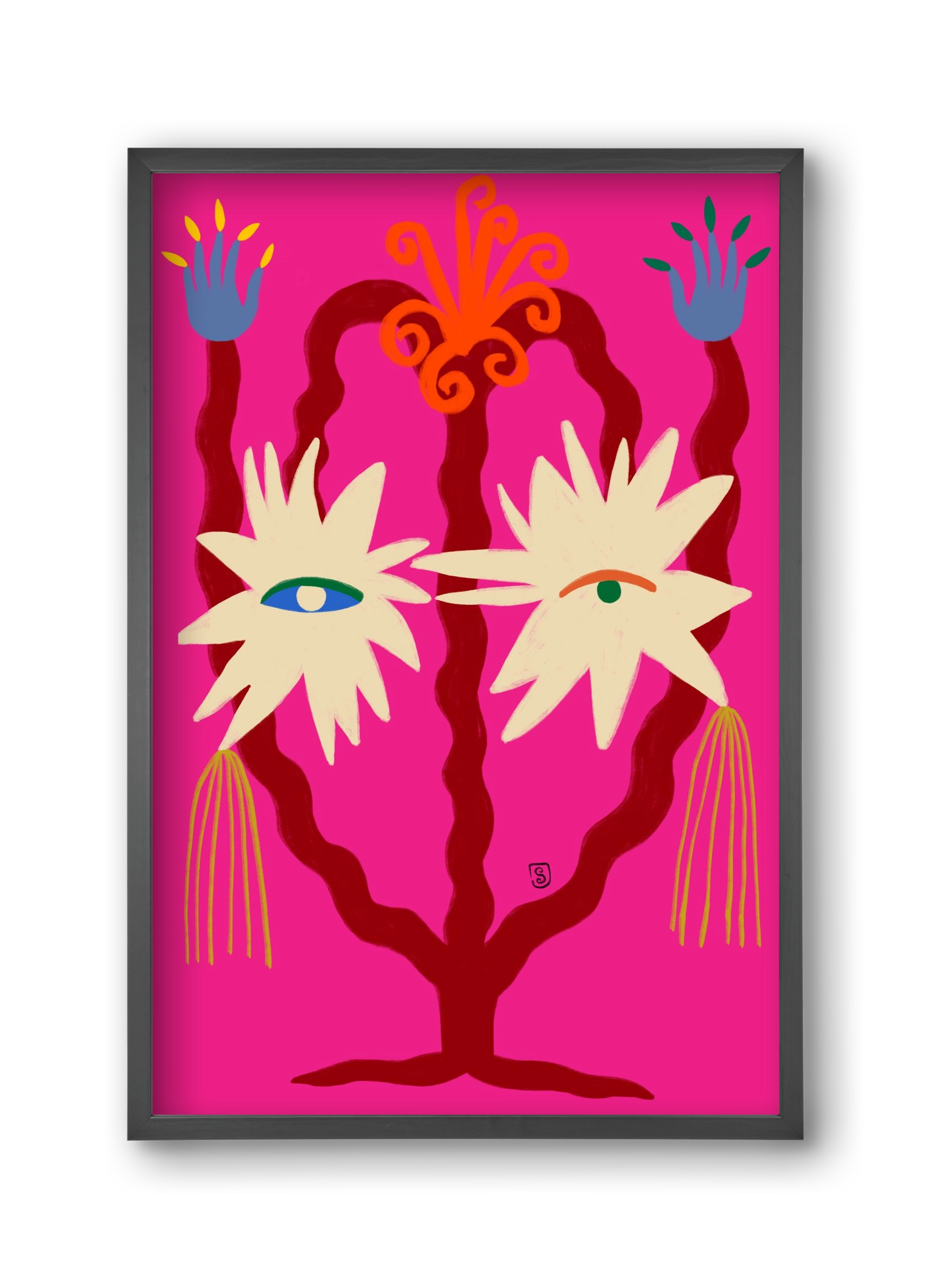 LOOKING FORWARD, 30x45 cm (30x45 cm), Fekete keret