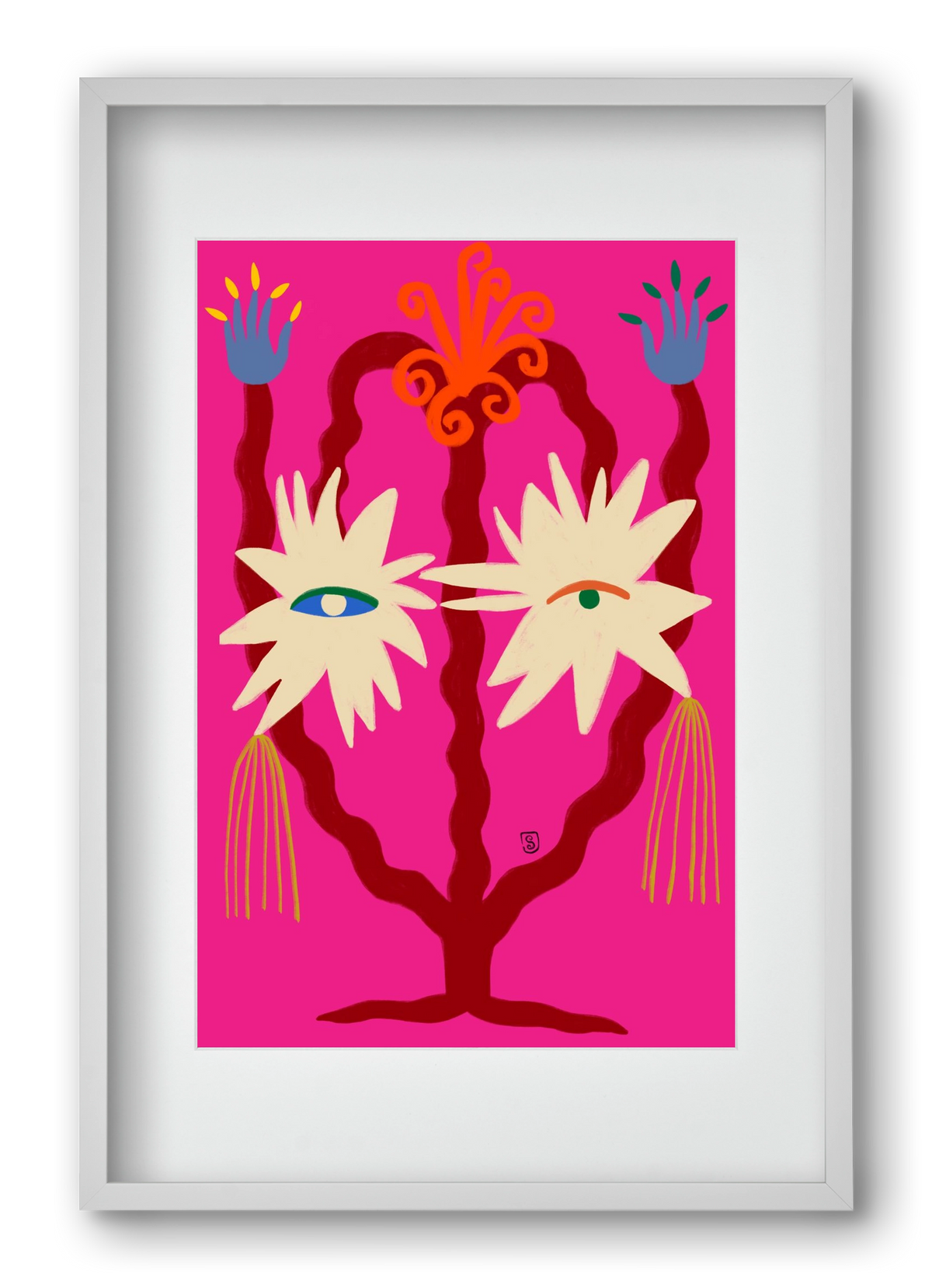 LOOKING FORWARD, 40x60 cm (30x45 cm), Fehér keret, paszpartuval