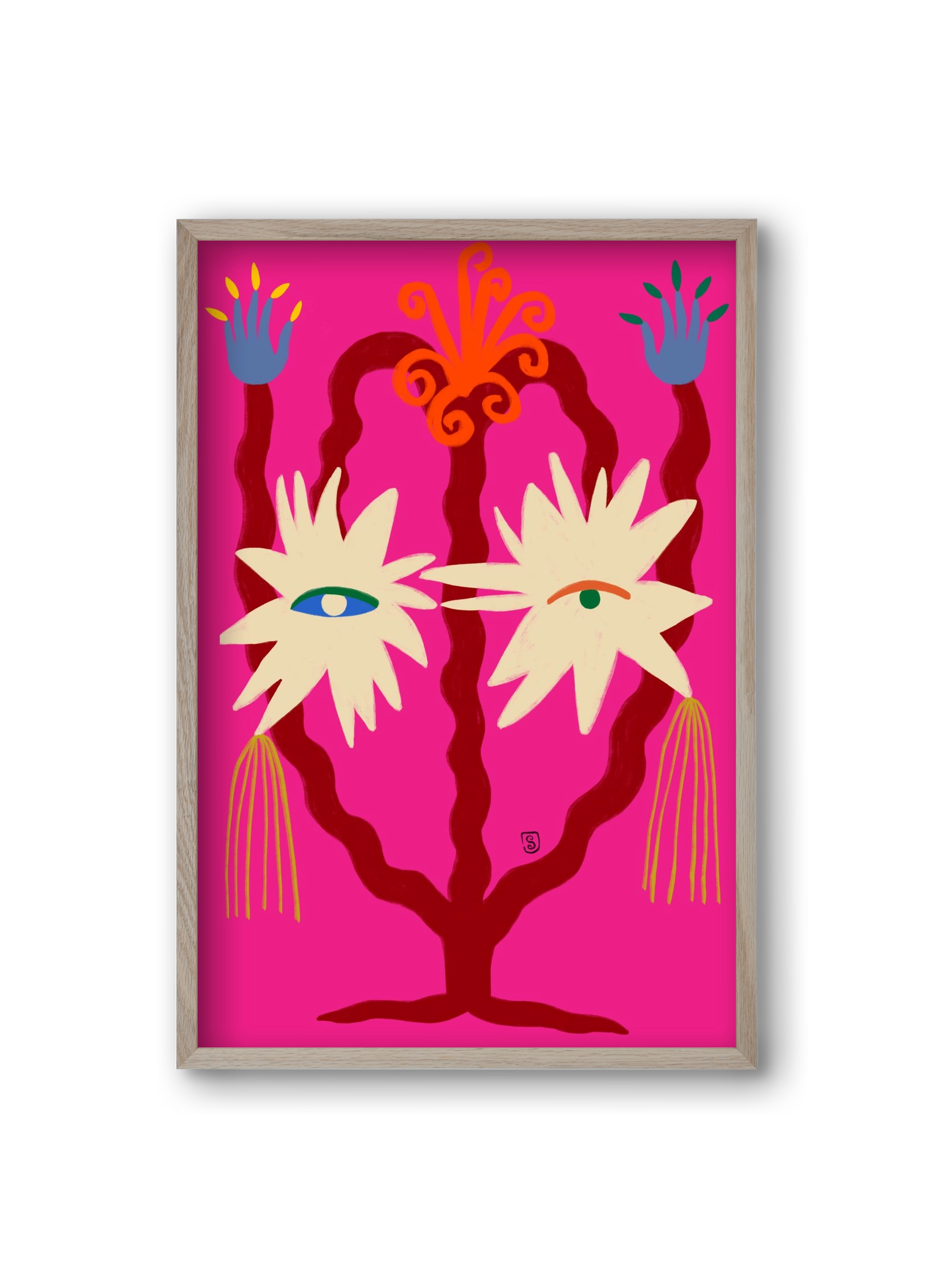 LOOKING FORWARD, 20x30 cm (20x30 cm), Tölgy keret