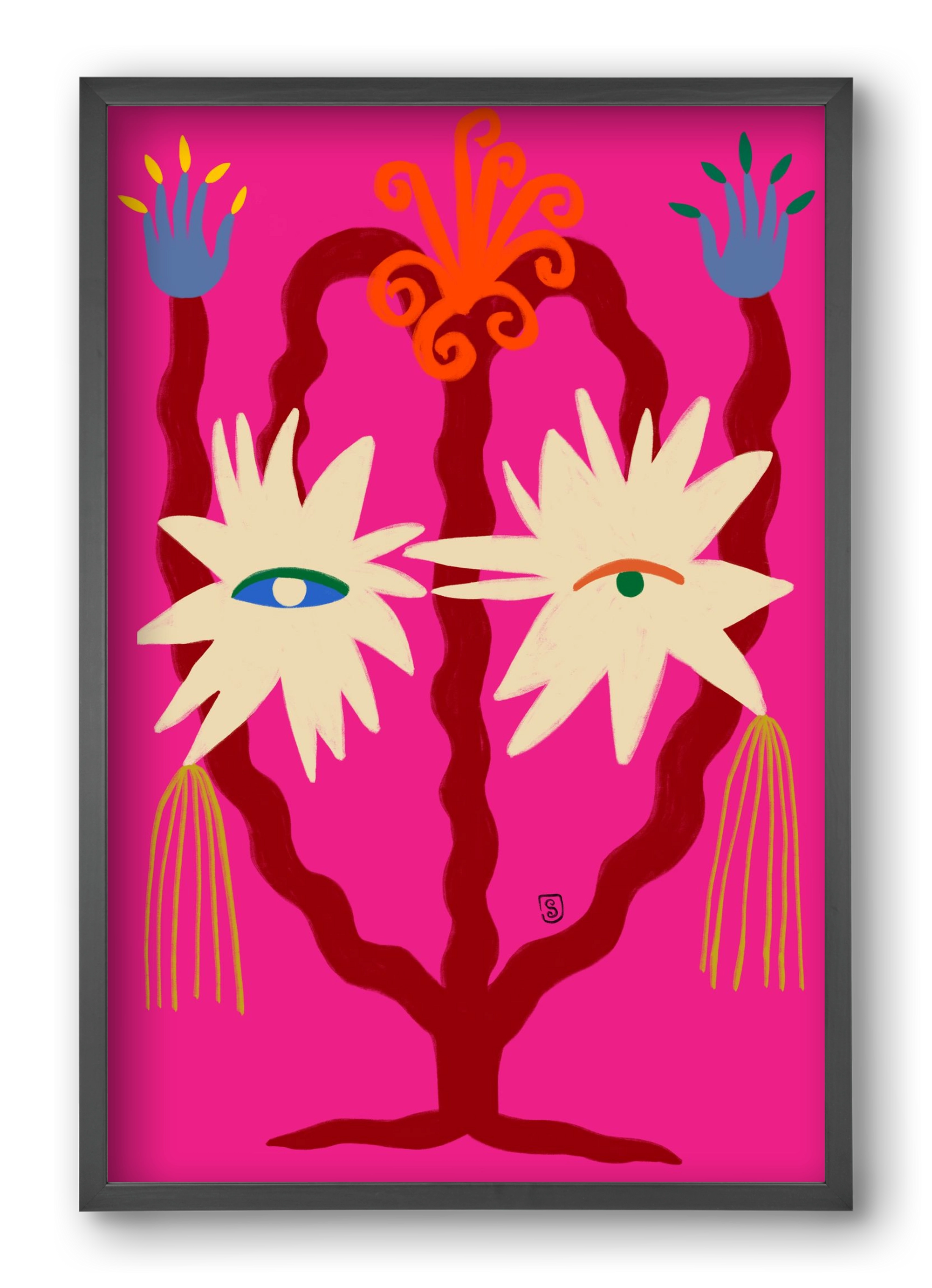 LOOKING FORWARD, 40x60 cm (40x60 cm), Fekete keret