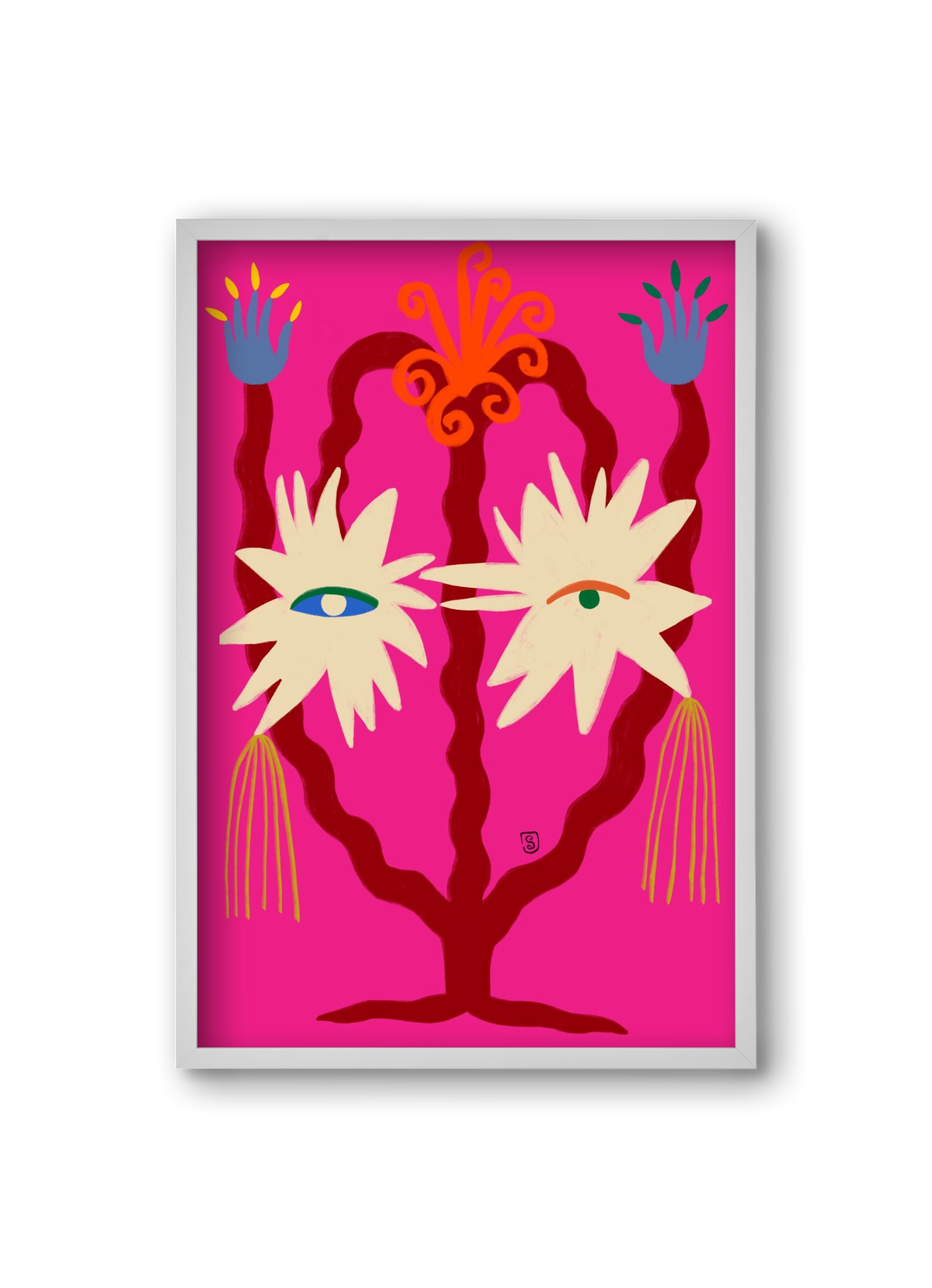 LOOKING FORWARD, 20x30 cm (20x30 cm), Fehér keret