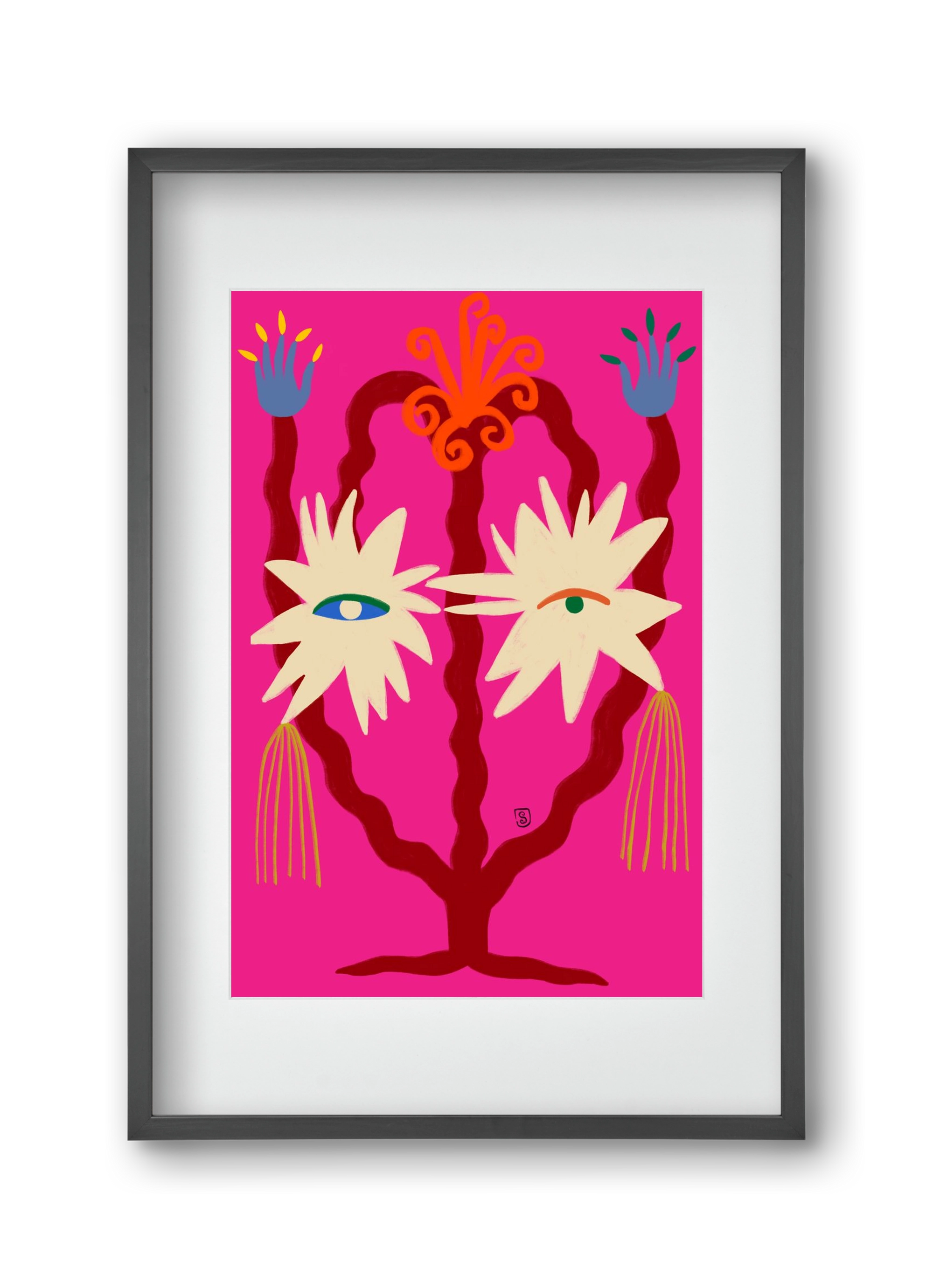 LOOKING FORWARD, 30x45 cm (20x30 cm), Fekete keret, paszpartuval