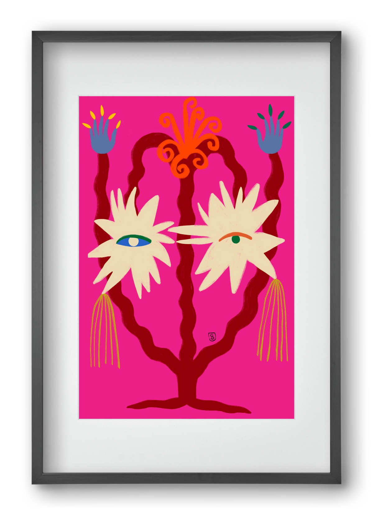 LOOKING FORWARD, 40x60 cm (30x45 cm), Fekete keret, paszpartuval