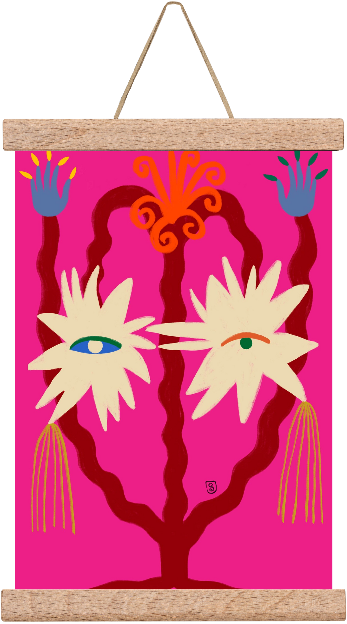 LOOKING FORWARD, 20x30 cm (20x30 cm), Tölgy akasztó