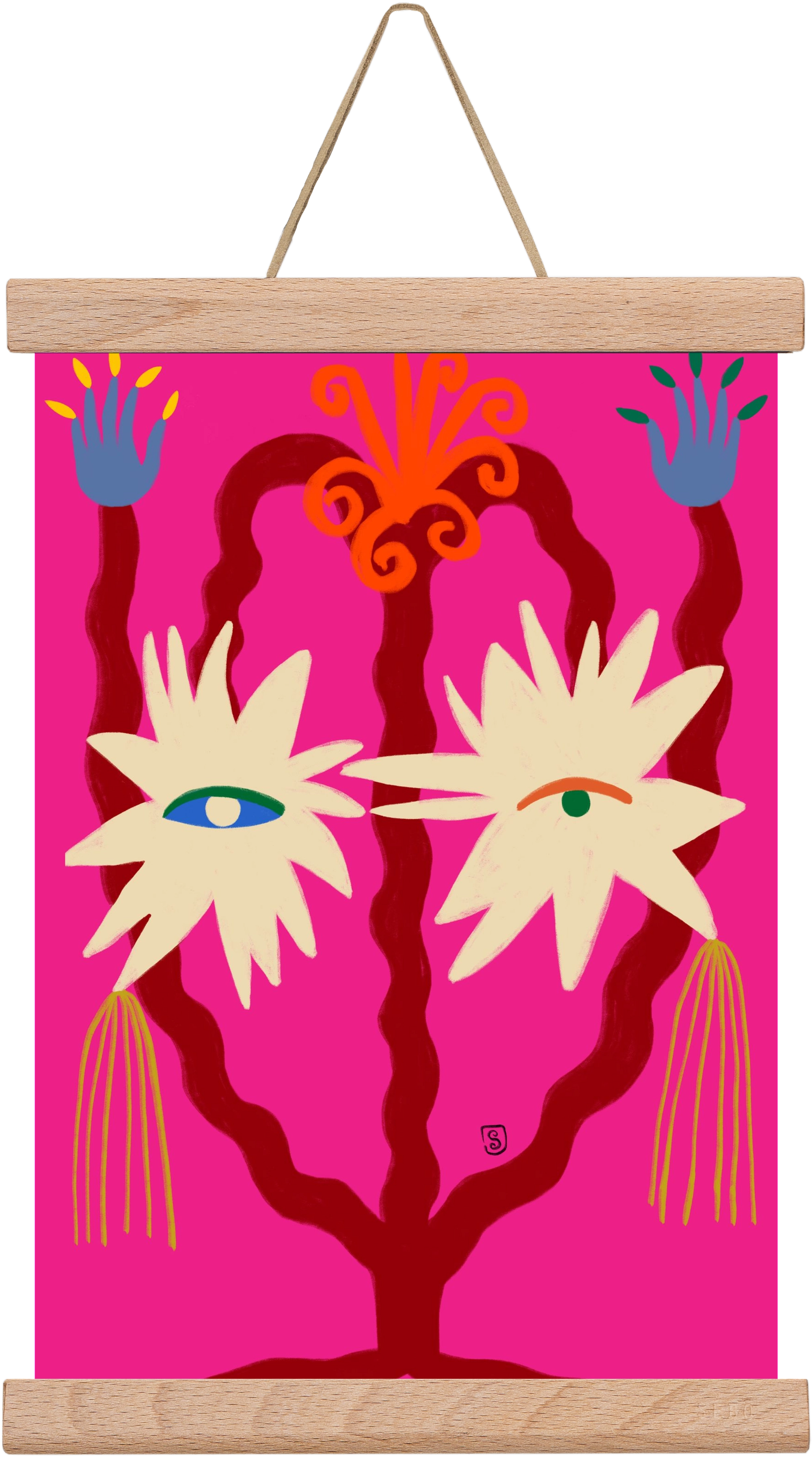 LOOKING FORWARD, 20x30 cm (20x30 cm), Tölgy akasztó