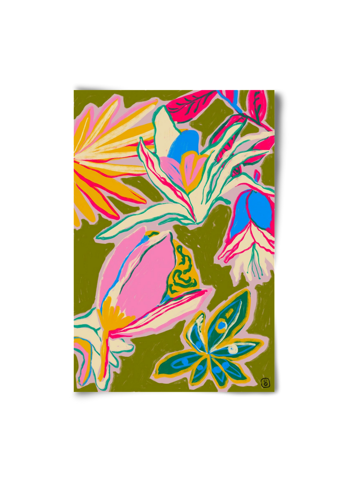 TROPICAL GARDEN, 20x30 cm, Keret nélkül