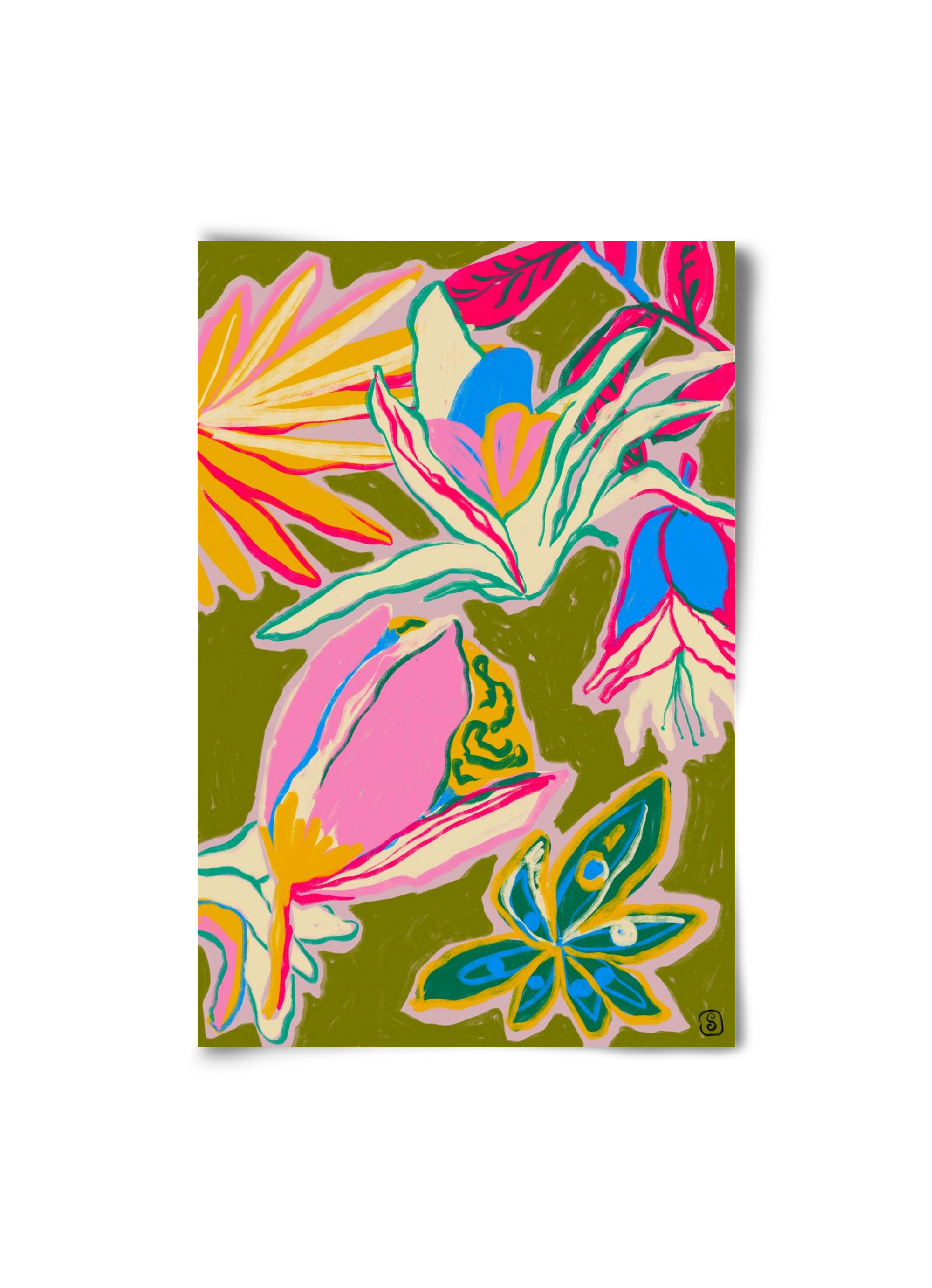 TROPICAL GARDEN, 20x30 cm, Keret nélkül