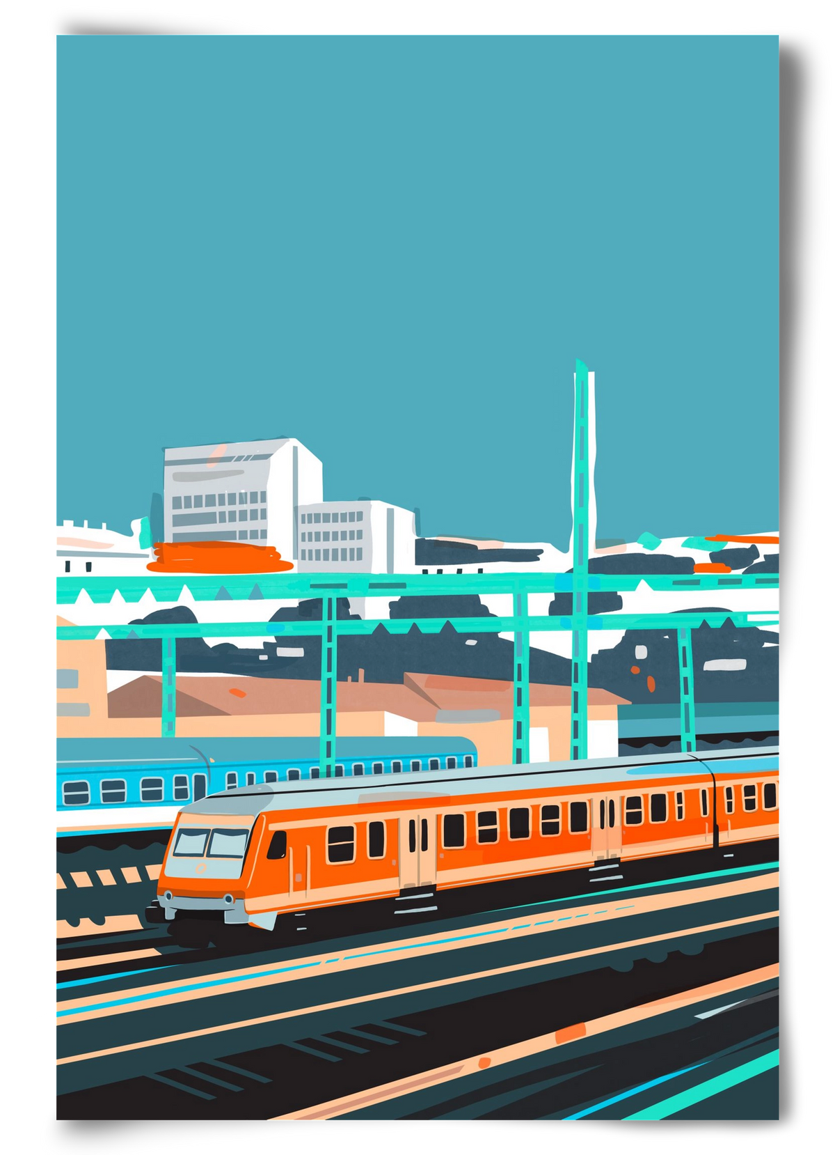 Naphegy, 60x90 cm, Keret nélkül