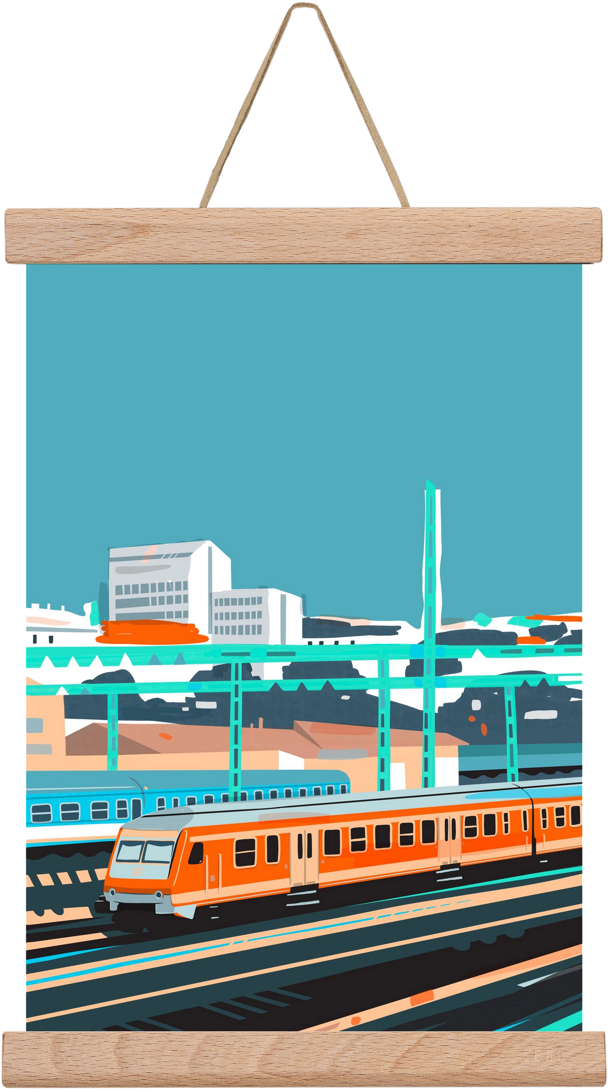 Naphegy, 20x30 cm (20x30 cm), Tölgy akasztó