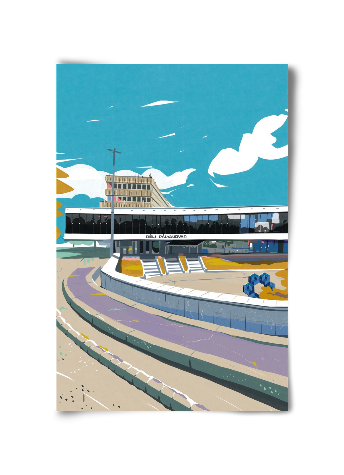 Déli Pályaudvar, 30x45 cm, Keret nélkül