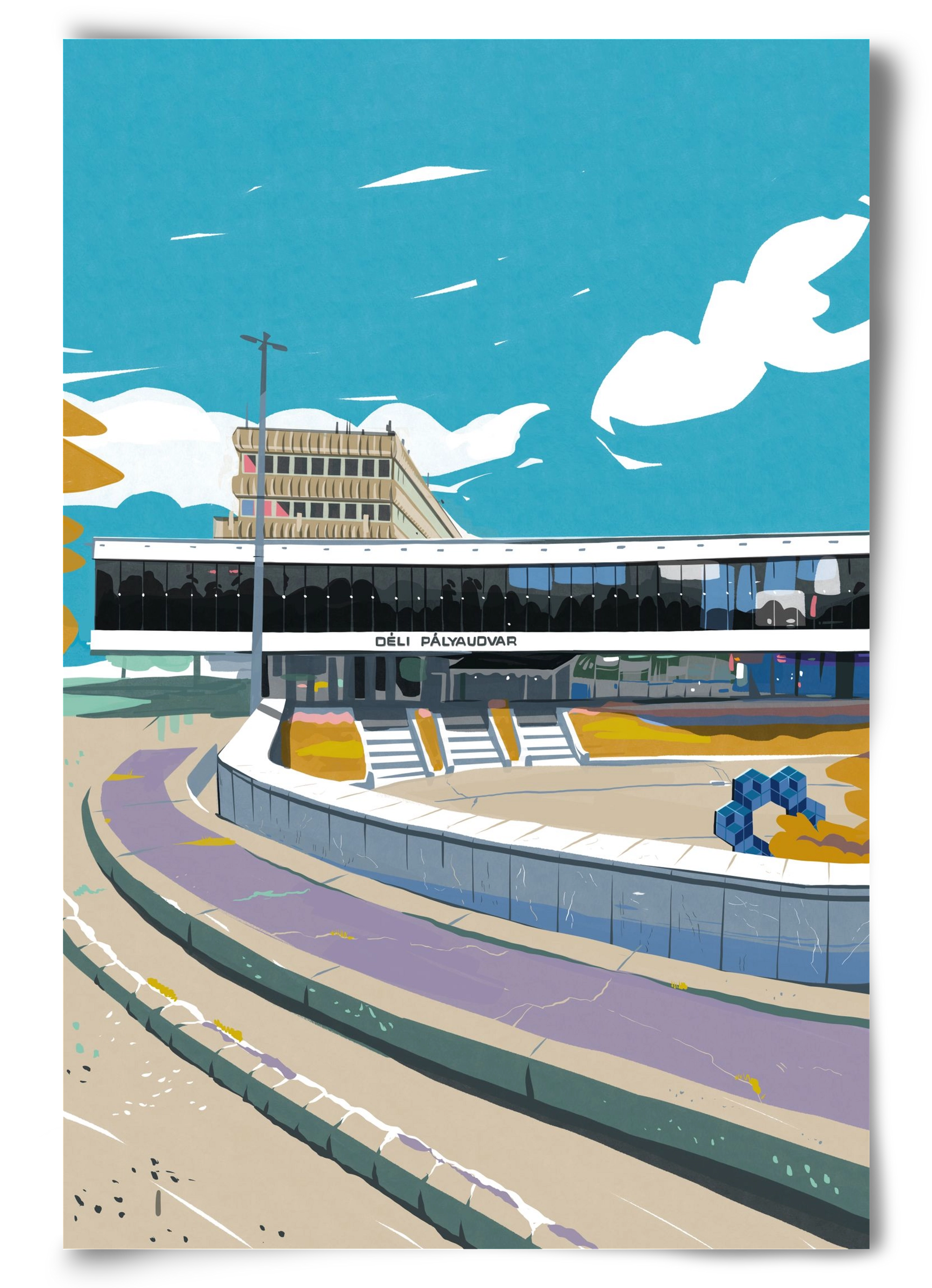Déli Pályaudvar, 60x90 cm, Keret nélkül