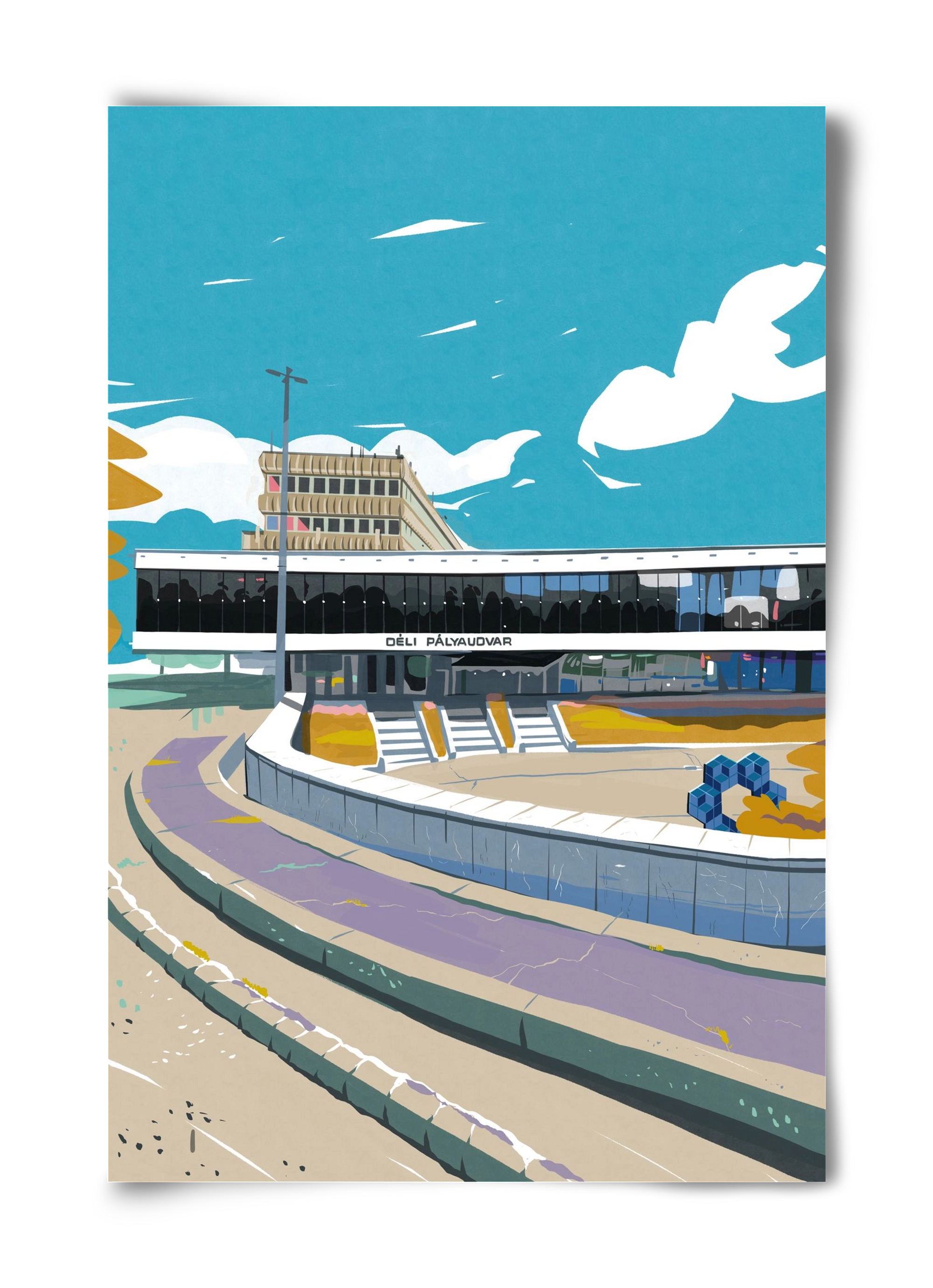 Déli Pályaudvar, 40x60 cm, Keret nélkül