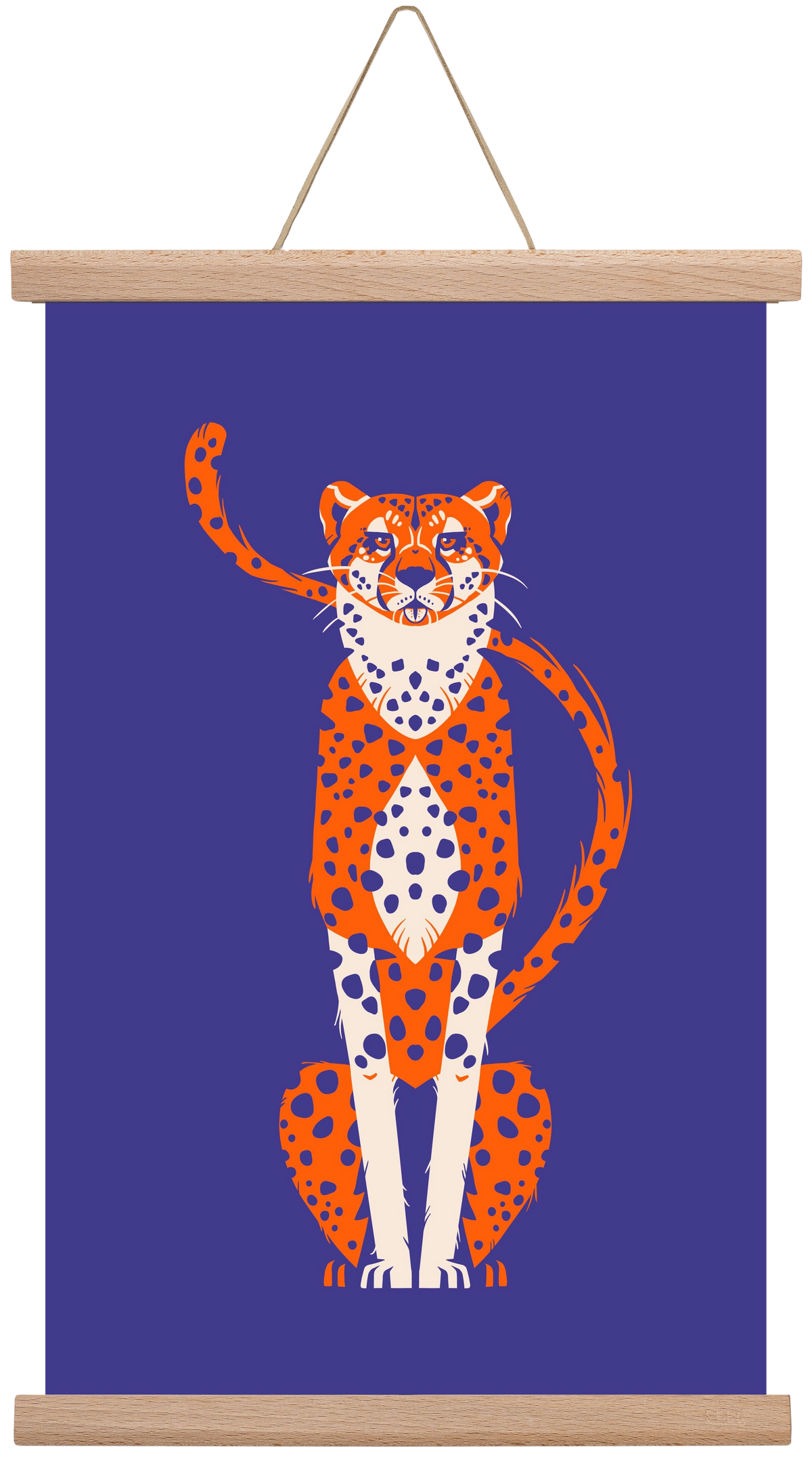 Gepárd, 30x45 cm (30x45 cm), Tölgy akasztó