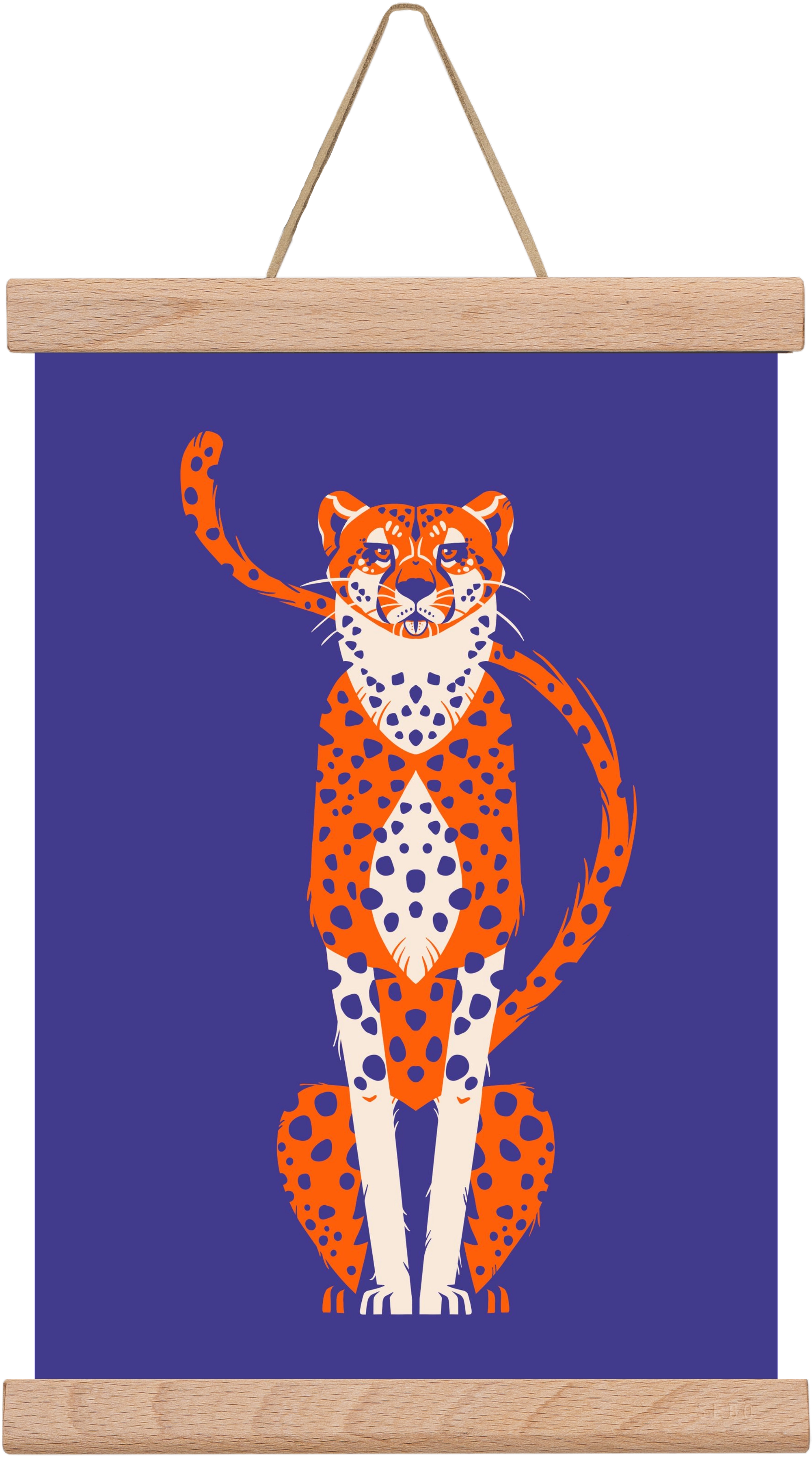 Gepárd, 20x30 cm (20x30 cm), Tölgy akasztó