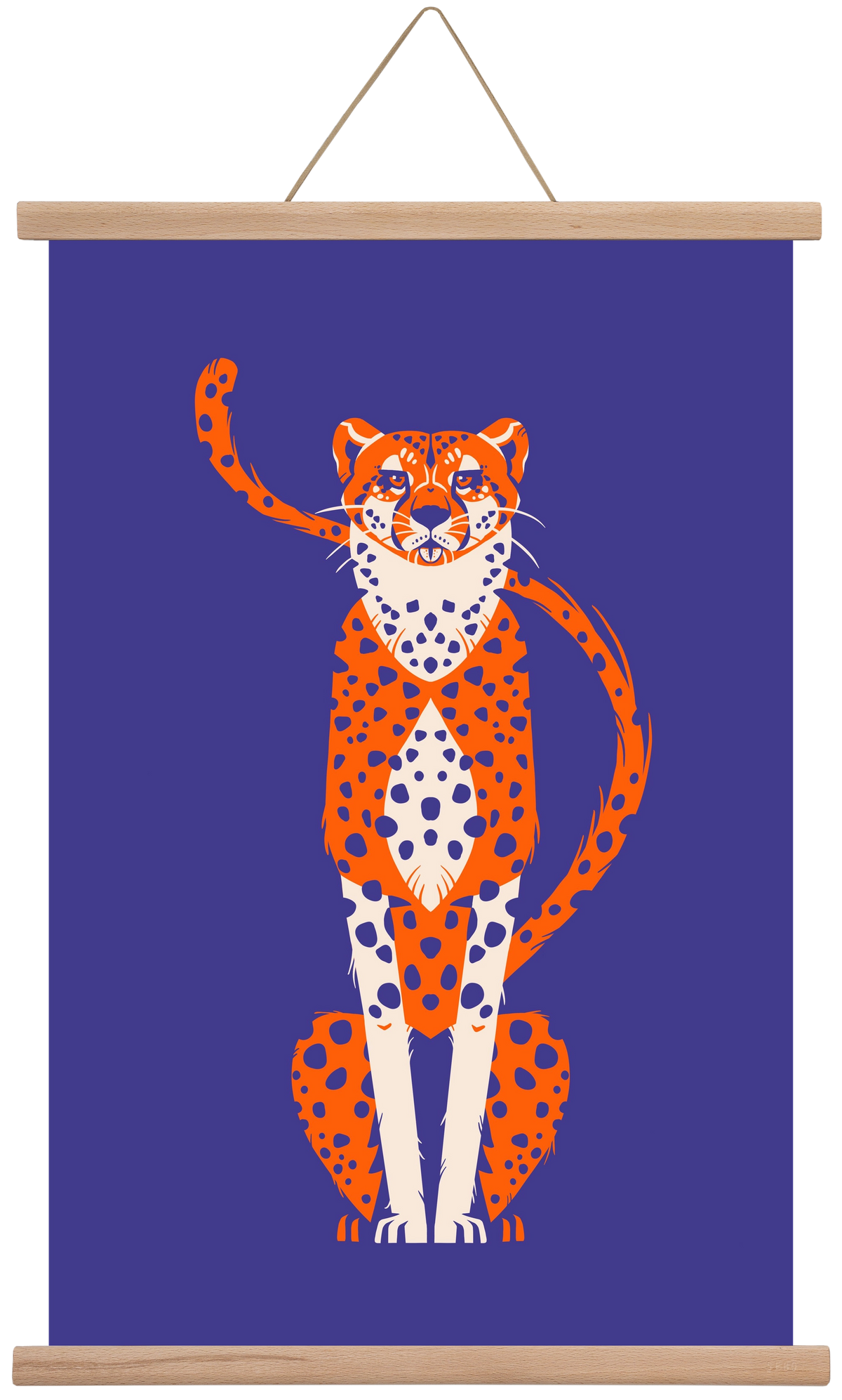 Gepárd, 40x60 cm (40x60 cm), Tölgy akasztó