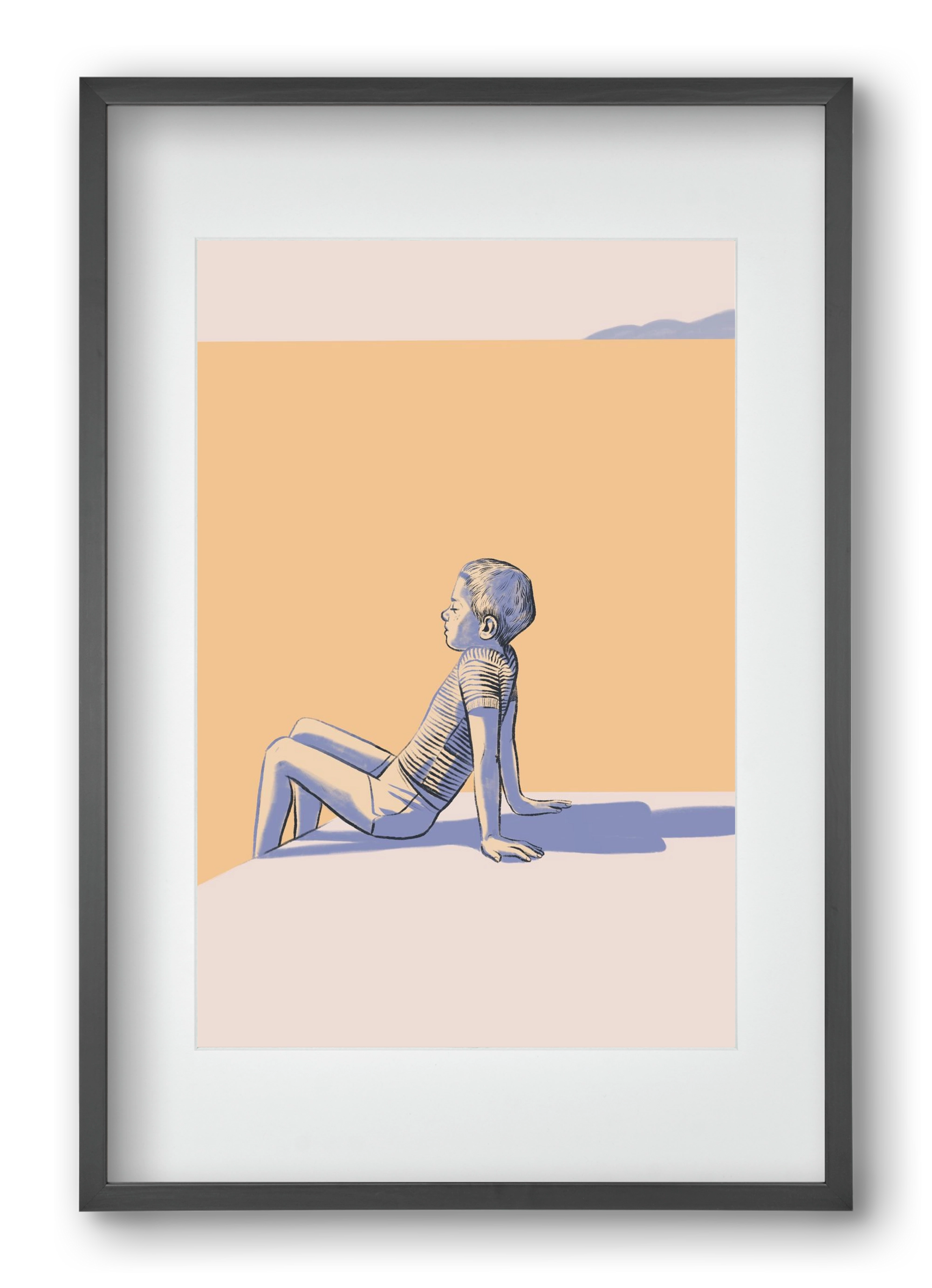 Nyugalom, 40x60 cm (30x45 cm), Fekete keret, paszpartuval