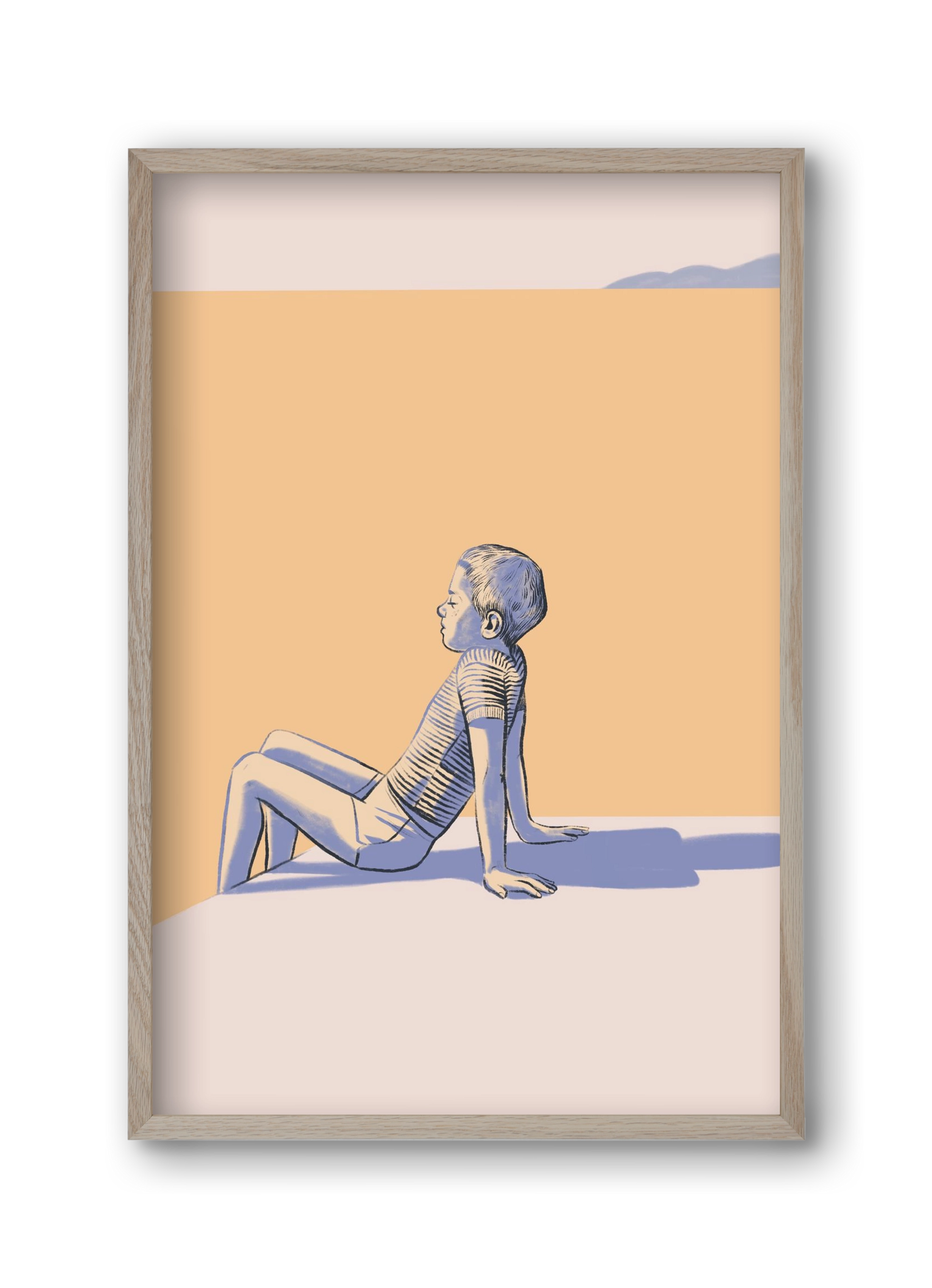 Nyugalom, 30x45 cm (30x45 cm), Tölgy keret