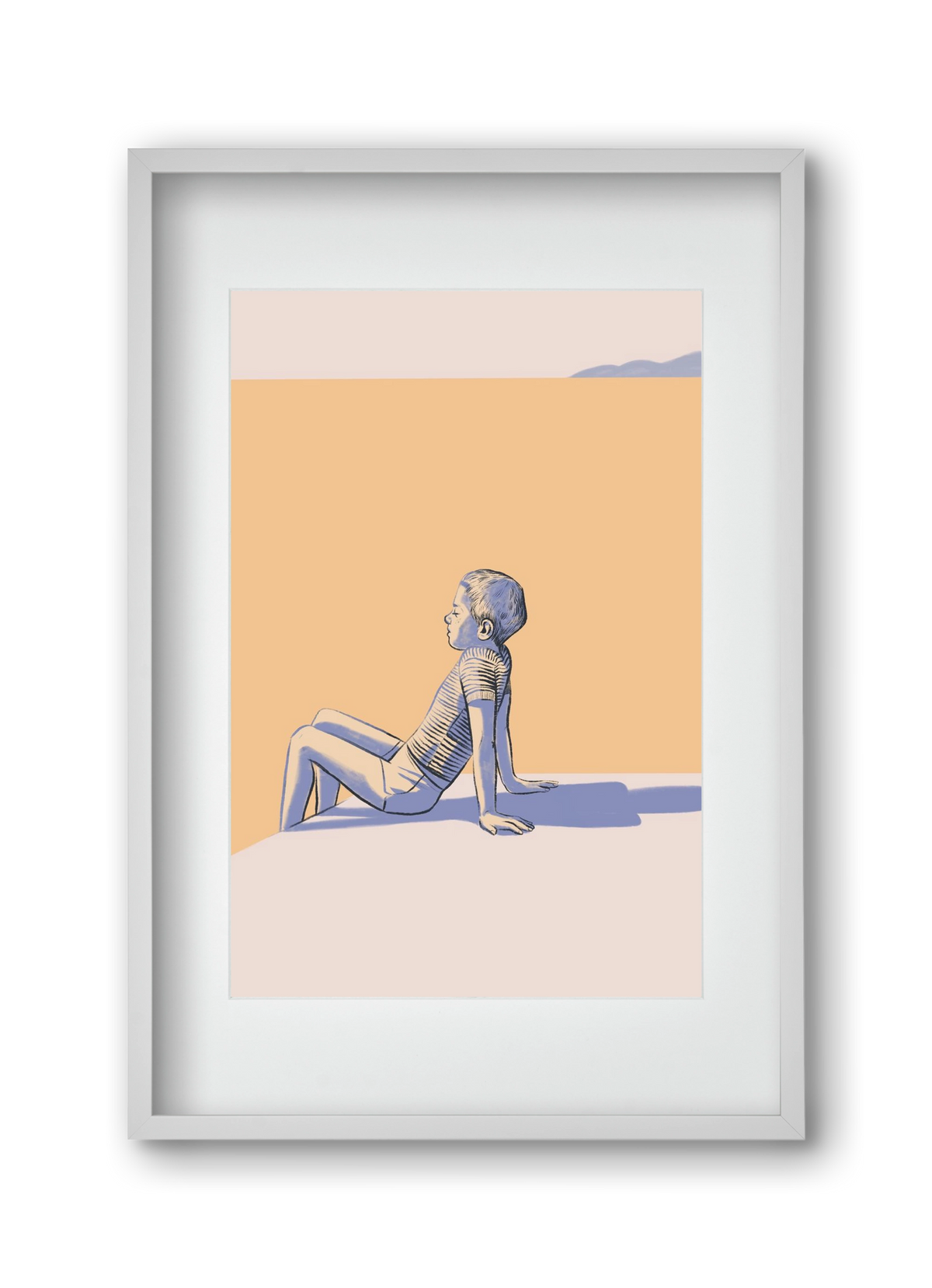 Nyugalom, 30x45 cm (20x30 cm), Fehér keret, paszpartuval