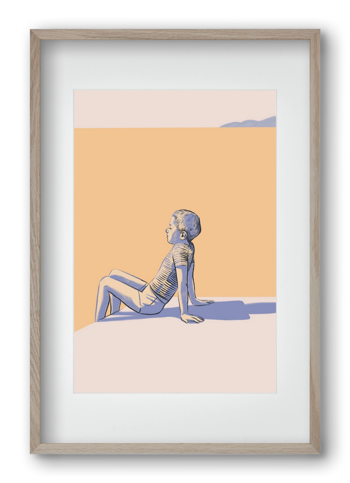 Nyugalom, 40x60 cm (30x45 cm), Tölgy keret, paszpartuval