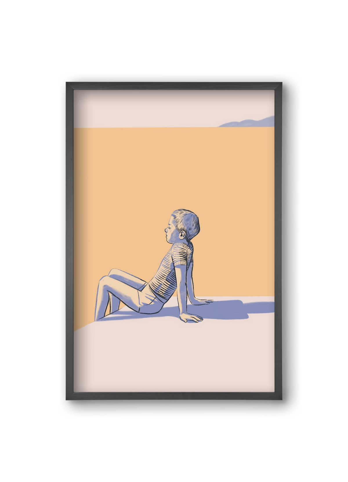 Nyugalom, 20x30 cm (20x30 cm), Fekete keret