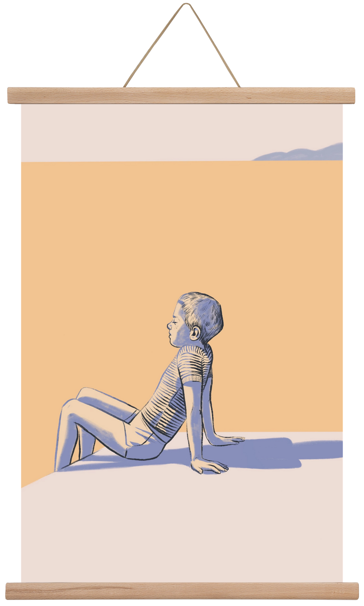 Nyugalom, 40x60 cm (40x60 cm), Tölgy akasztó