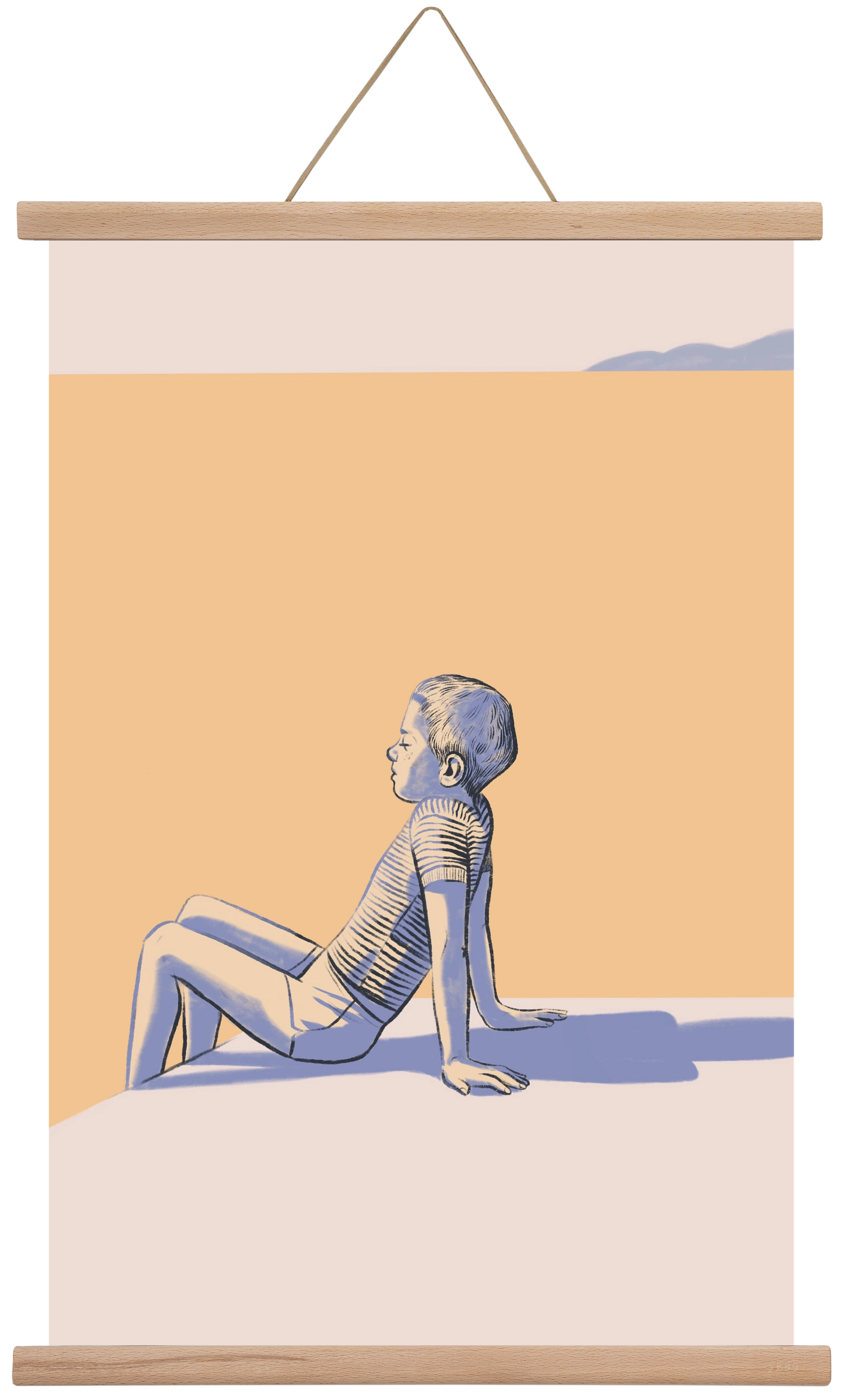 Nyugalom, 40x60 cm (40x60 cm), Tölgy akasztó