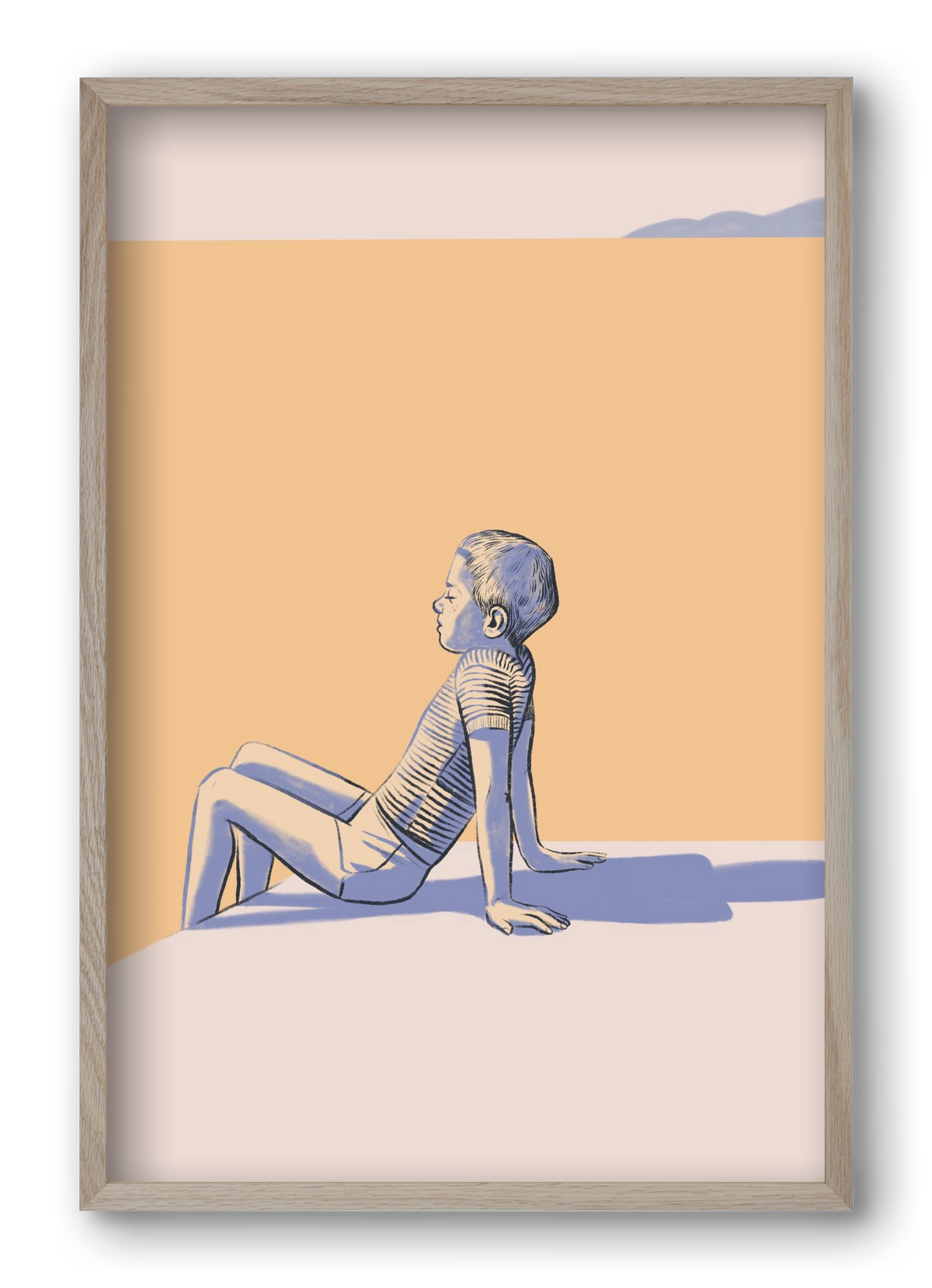 Nyugalom, 40x60 cm (40x60 cm), Tölgy keret