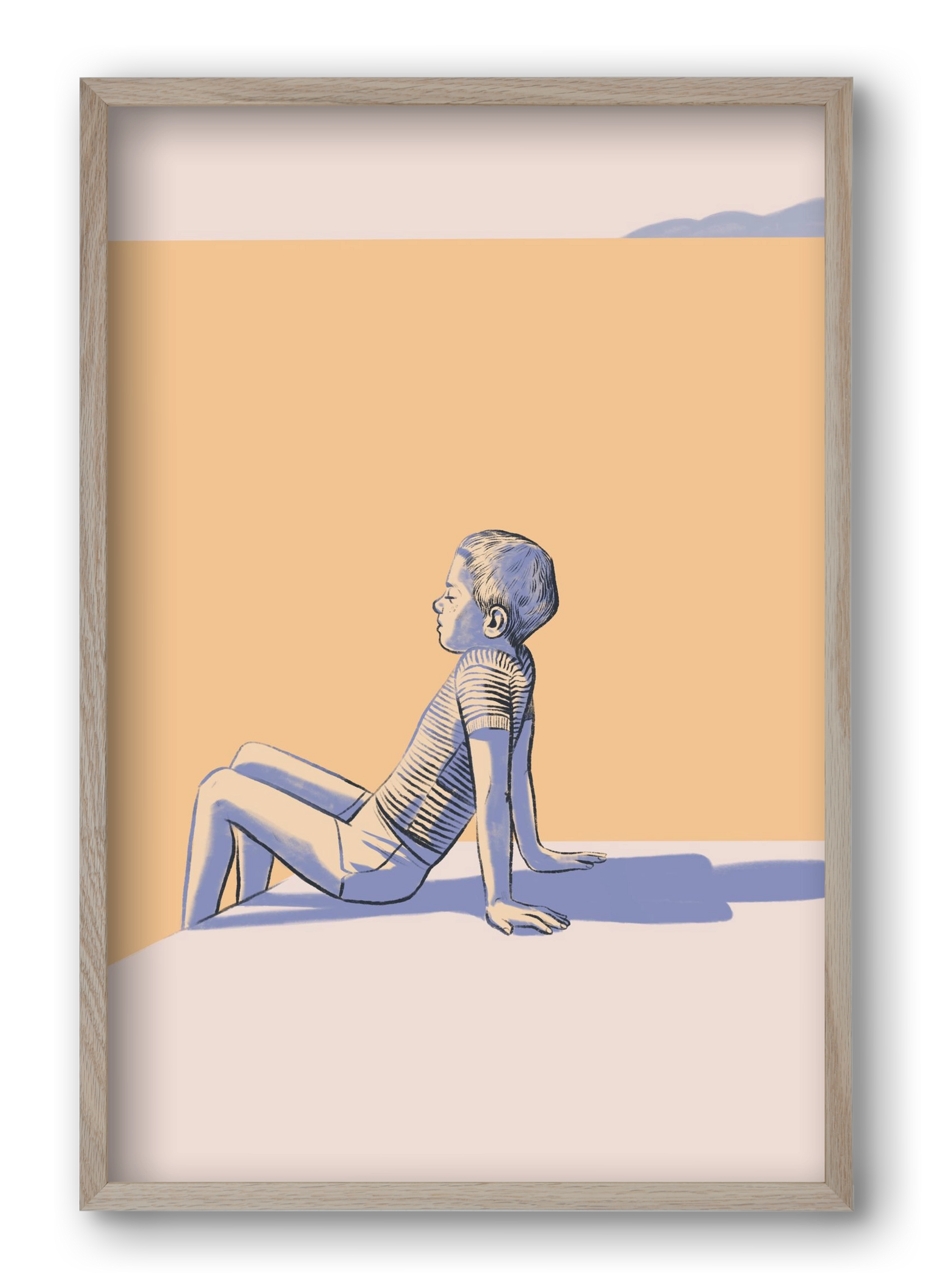 Nyugalom, 40x60 cm (40x60 cm), Tölgy keret