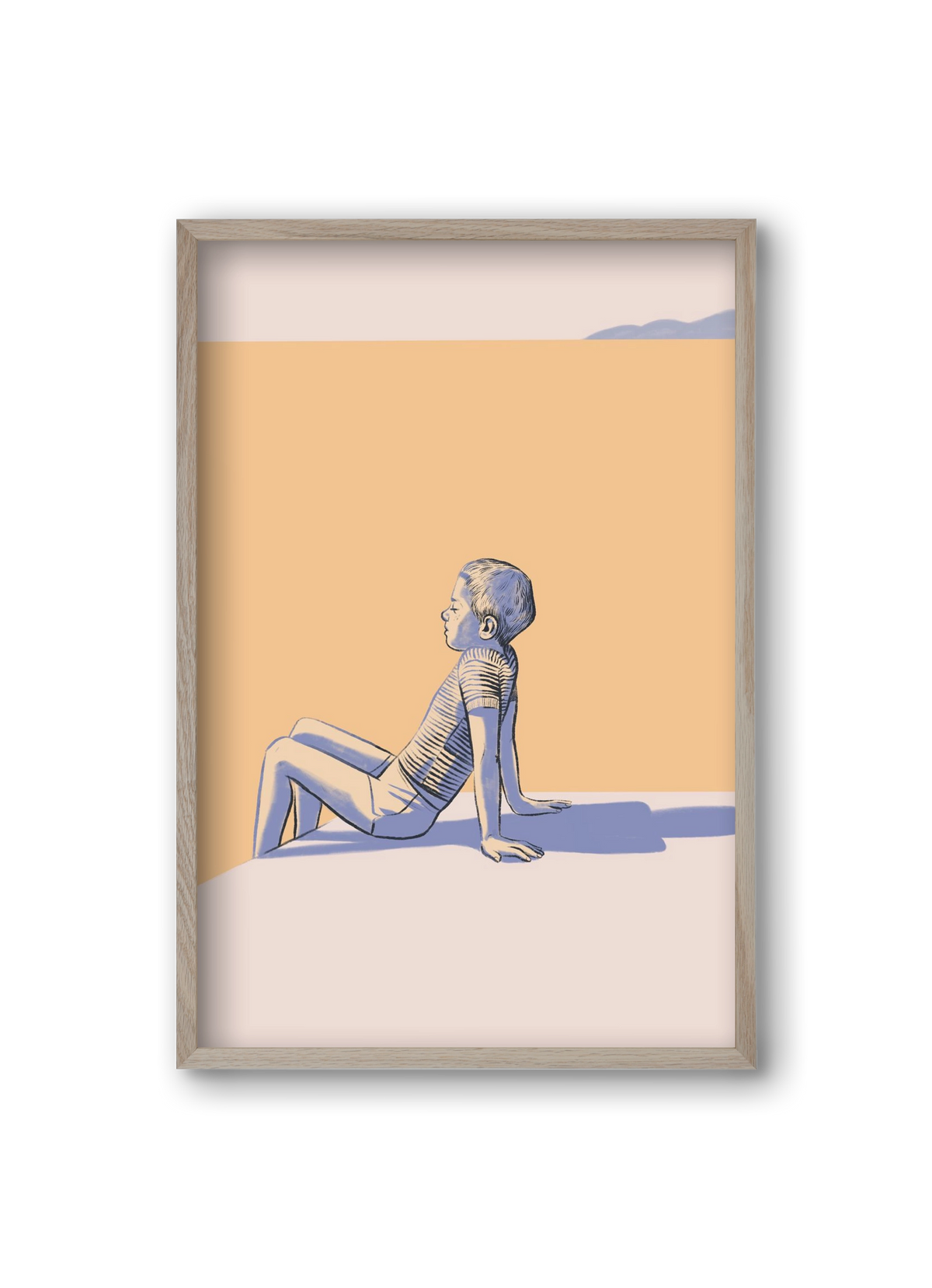 Nyugalom, 20x30 cm (20x30 cm), Tölgy keret