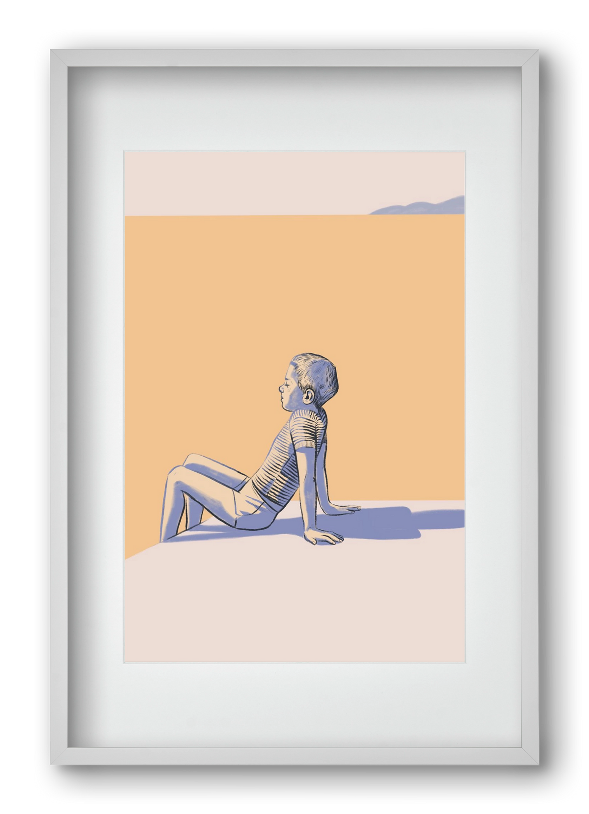 Nyugalom, 40x60 cm (30x45 cm), Fehér keret, paszpartuval