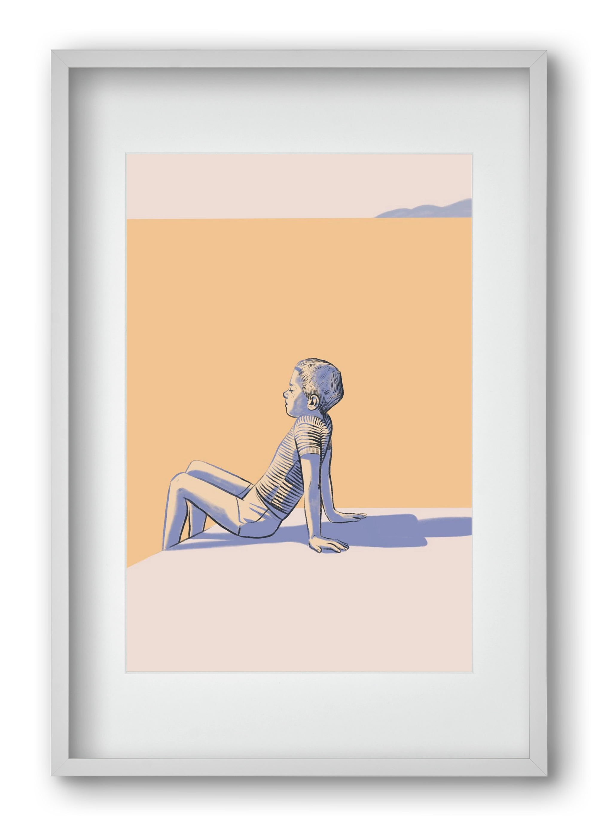 Nyugalom, 40x60 cm (30x45 cm), Fehér keret, paszpartuval