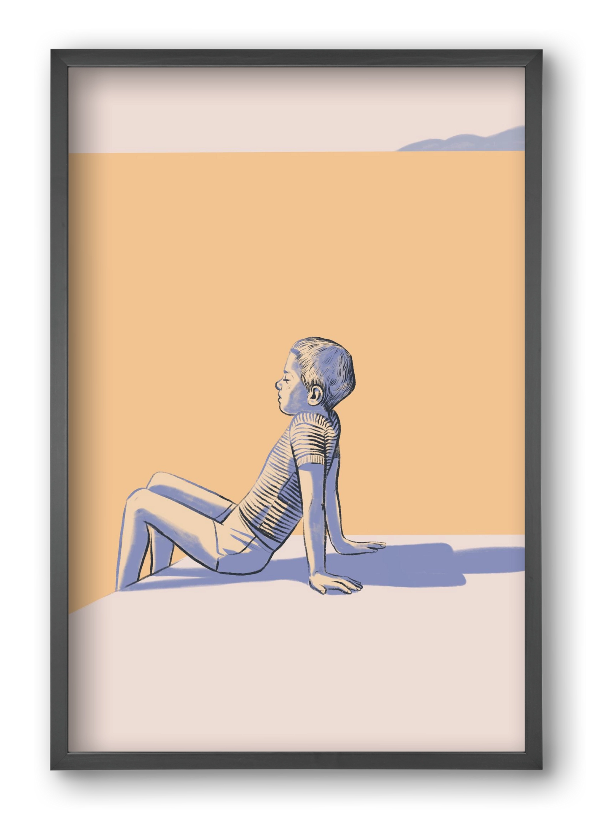 Nyugalom, 40x60 cm (40x60 cm), Fekete keret