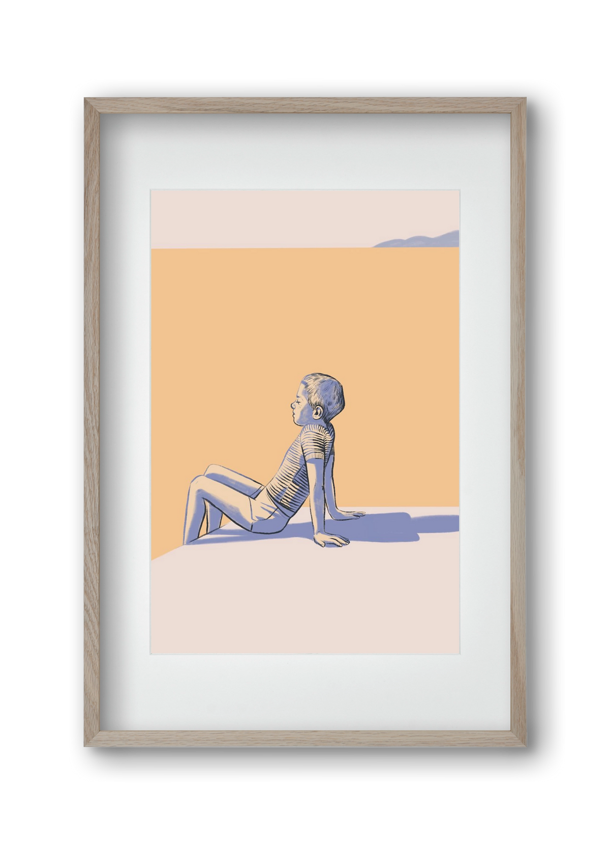 Nyugalom, 30x45 cm (20x30 cm), Tölgy keret, paszpartuval