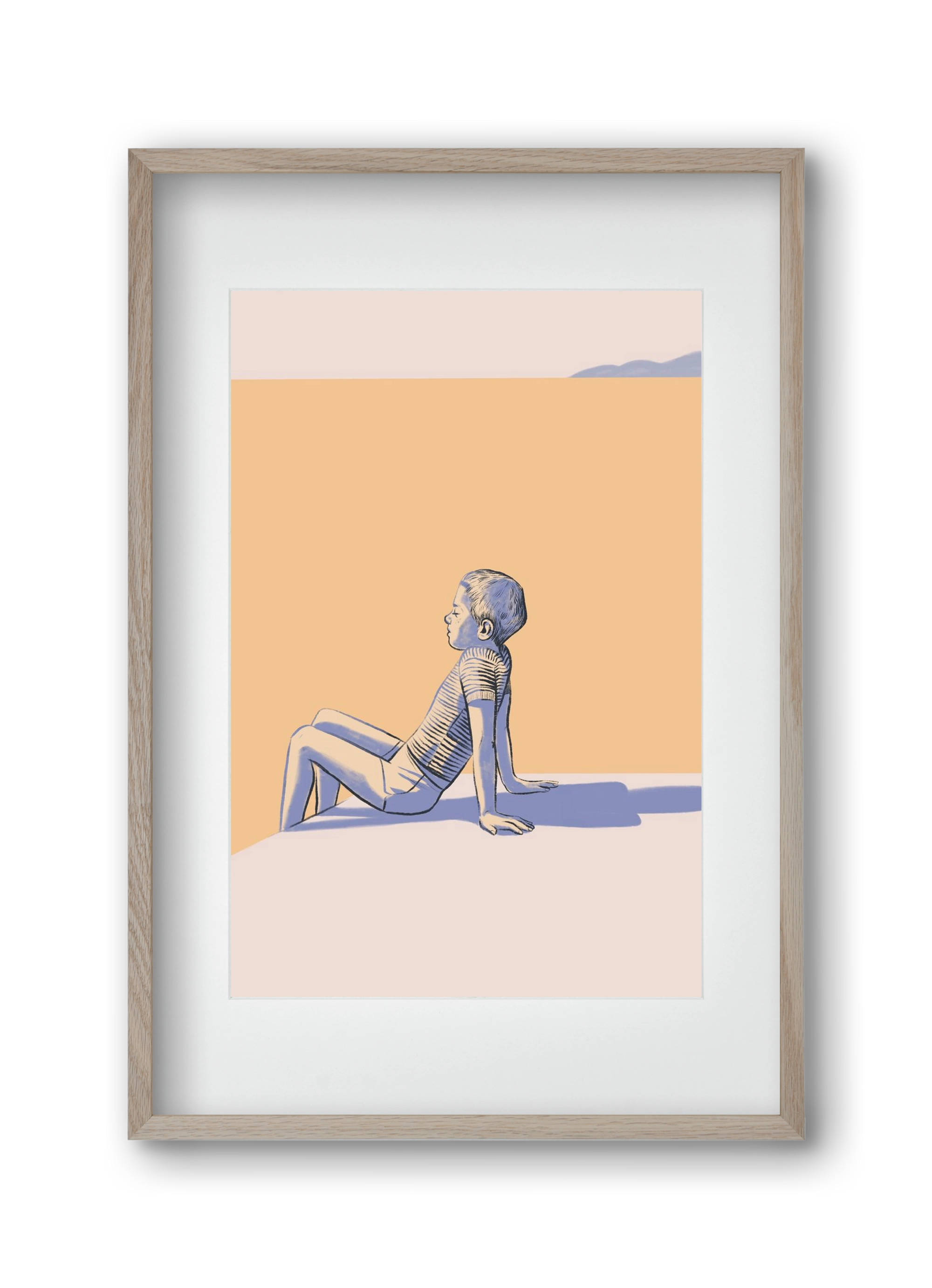 Nyugalom, 30x45 cm (20x30 cm), Tölgy keret, paszpartuval