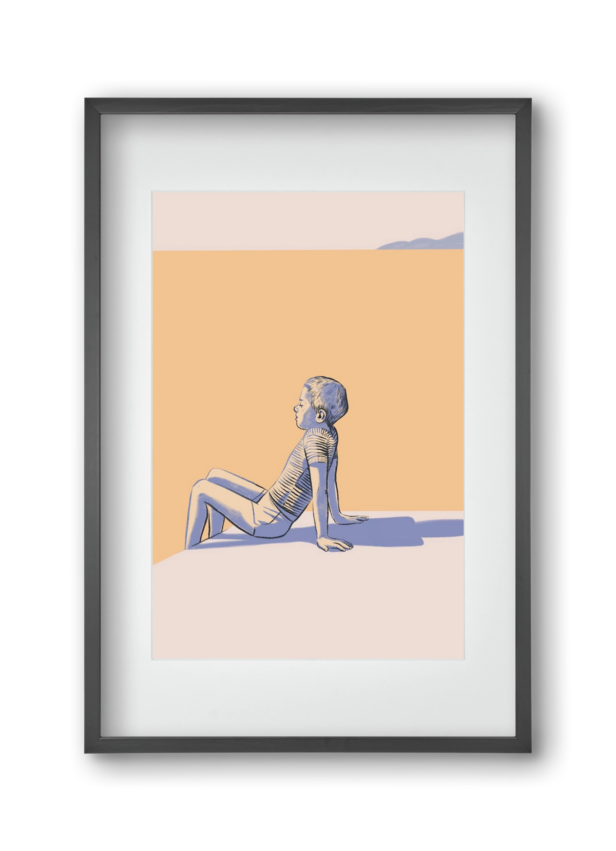 Nyugalom, 30x45 cm (20x30 cm), Fekete keret, paszpartuval