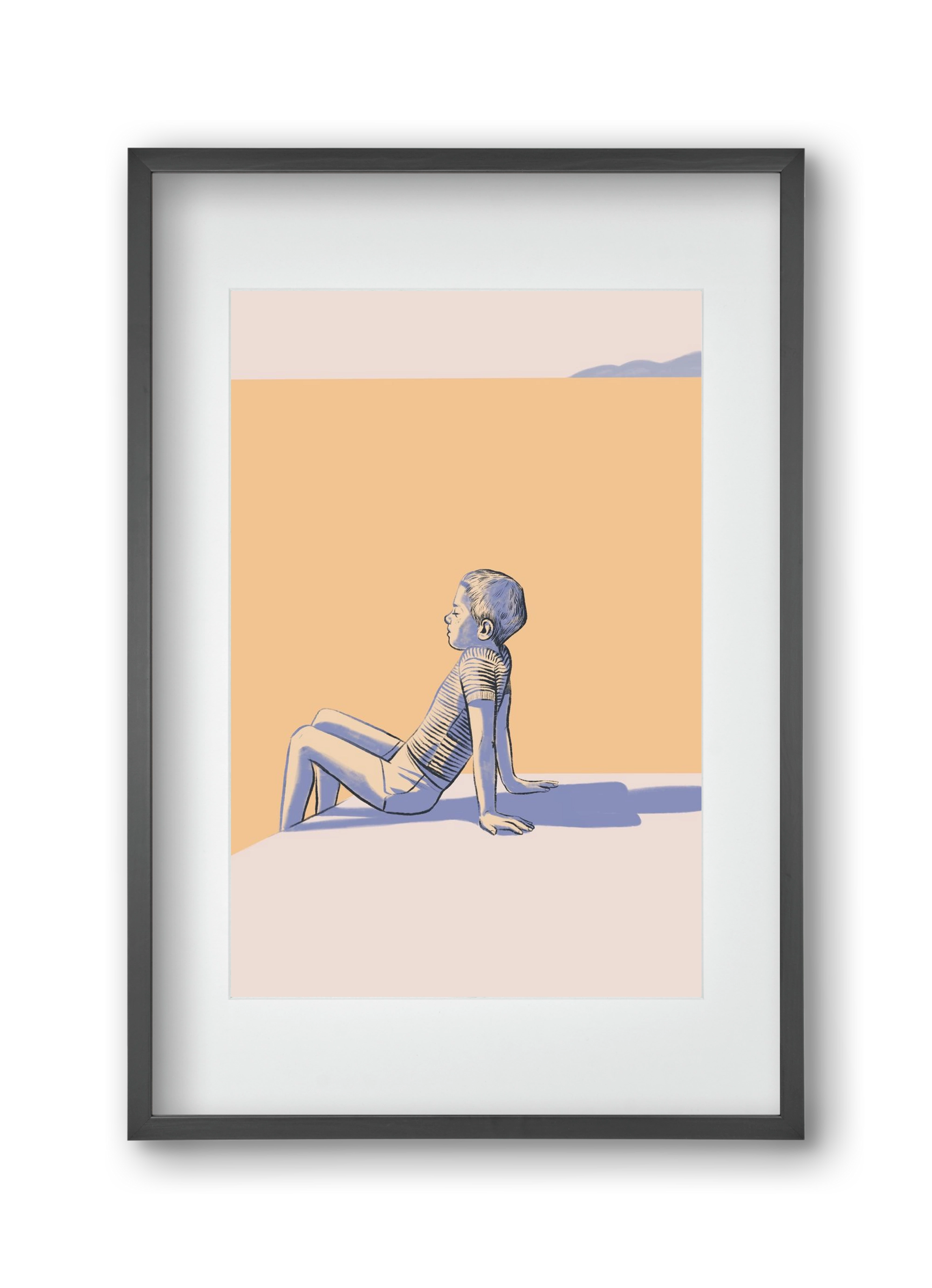 Nyugalom, 30x45 cm (20x30 cm), Fekete keret, paszpartuval